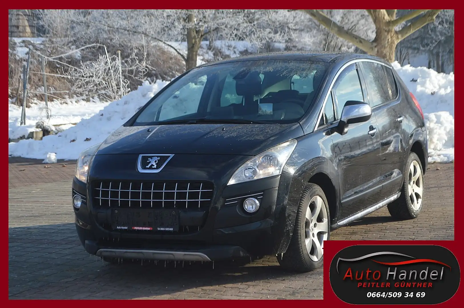 Peugeot 3008 2,0 HDi Aut.+AHK+NAVI+SHZ+TEL Schwarz - 1