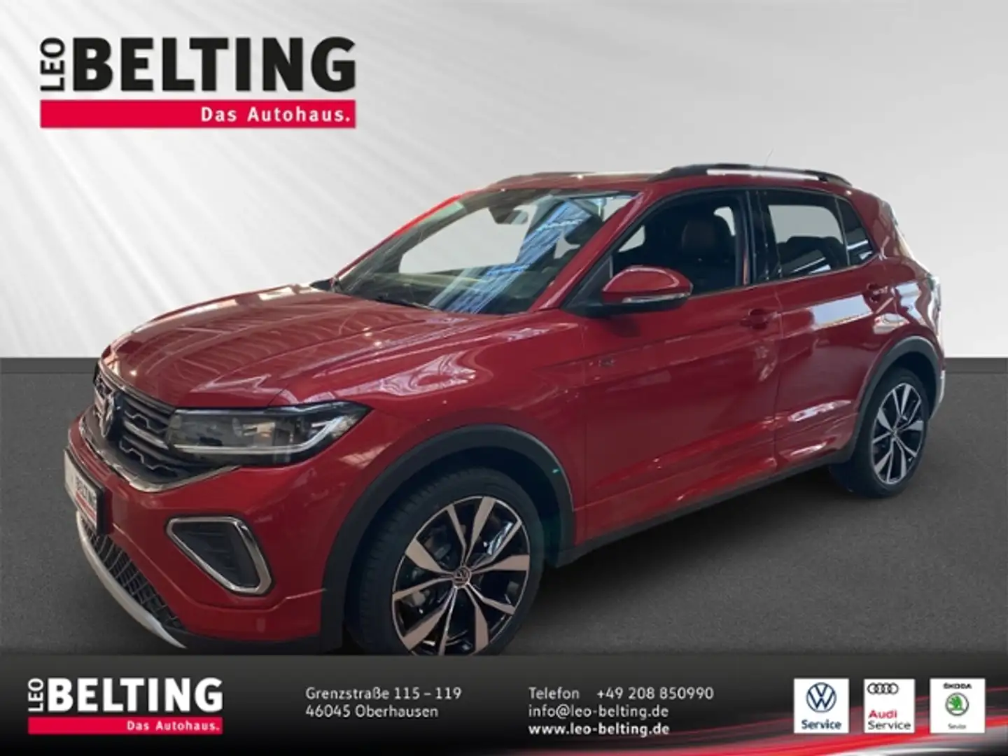 Volkswagen T-Cross R-Line 1.5 TSI DSG Matrix Kamera AHK R2D Rot - 1