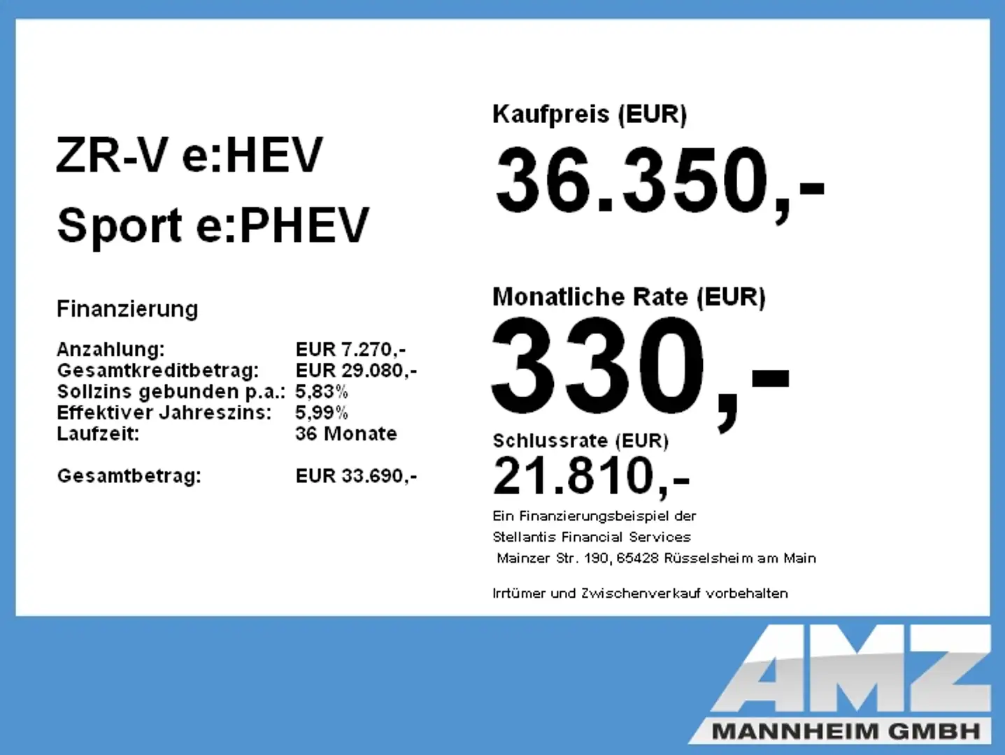 Honda ZR-V e:HEV Sport ACC+LED+Navi+Sitzheizung+Klima Czerwony - 2