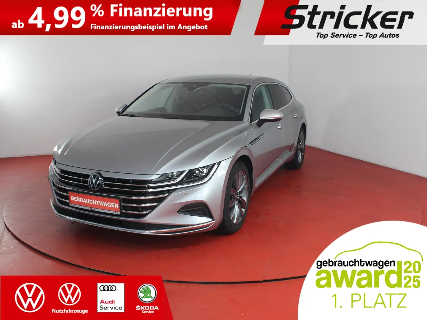 Volkswagen Arteon Shooting Brake Elegance 2.0TDI DSG 350,-ohne Anza Silber - 1