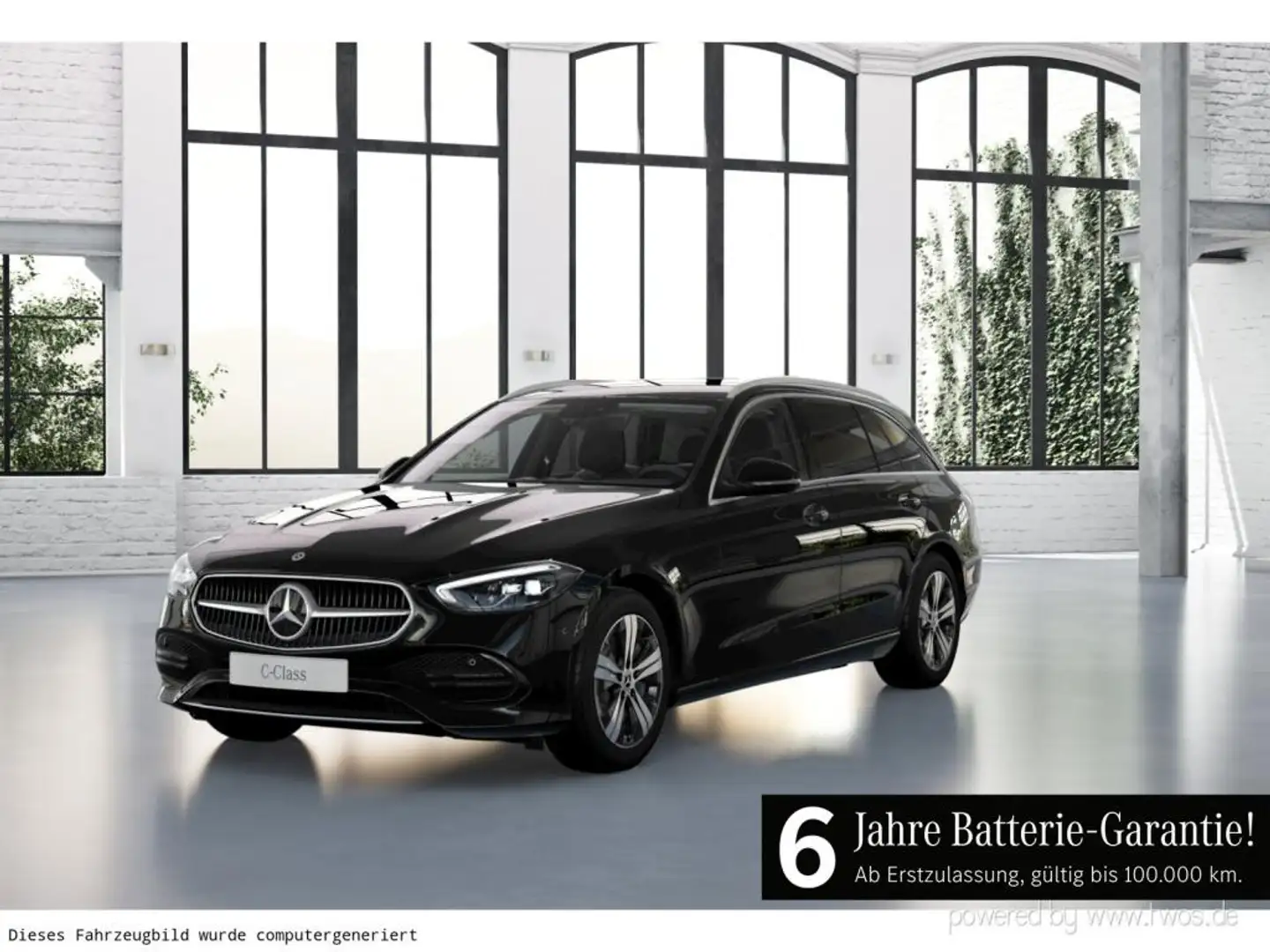 Mercedes-Benz C 300 de 4MATIC T-Modell KAM PDC SpurH Navi AUT Black - 1