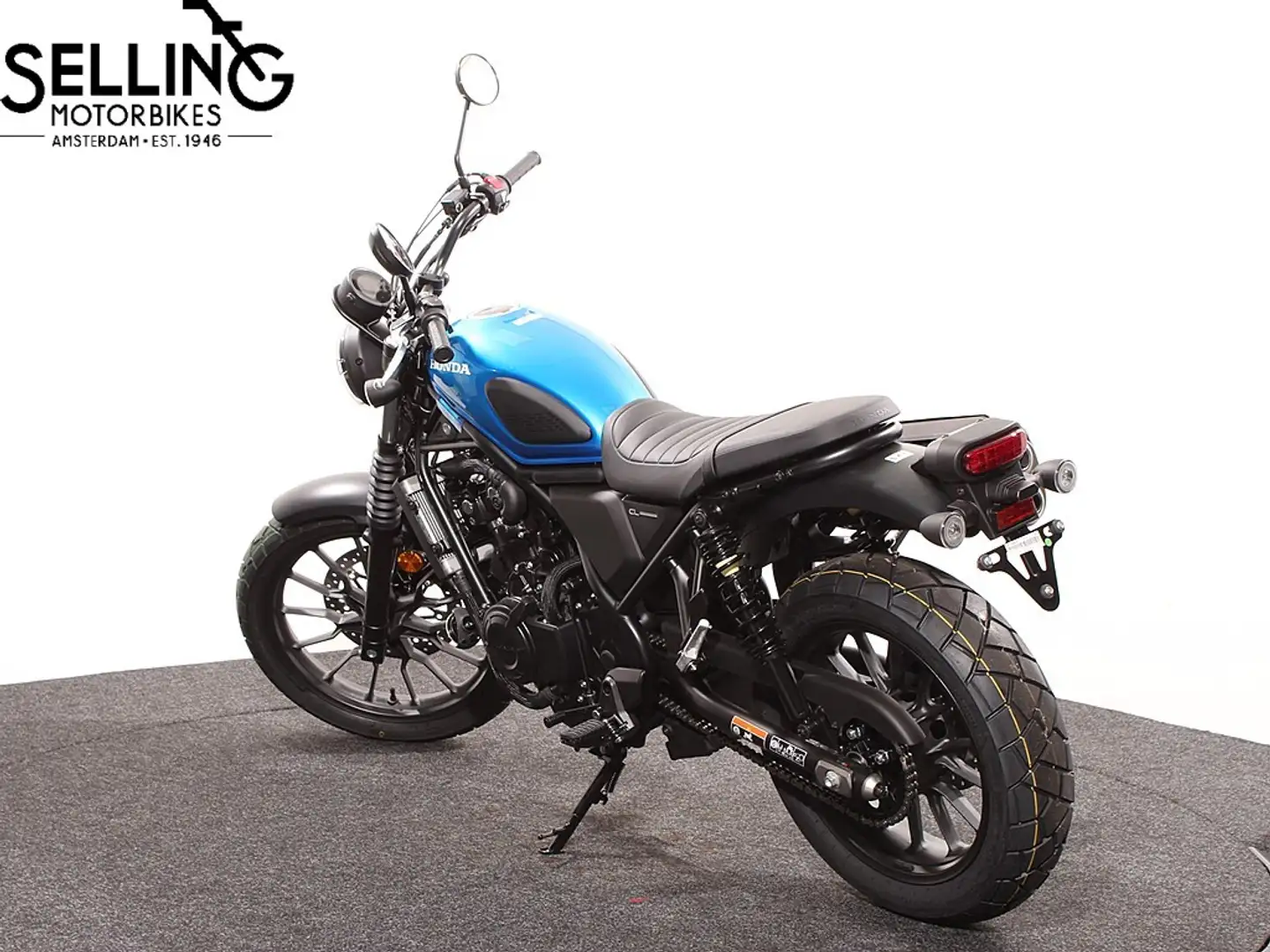 Honda CL 500 B189 Candy Caribbean Blue Negru - 2
