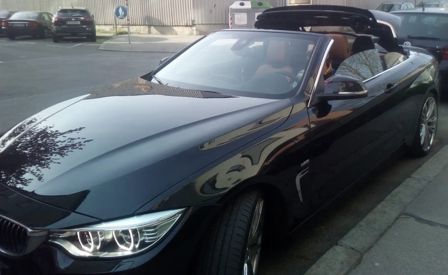 BMW 420 420d Cabrio Luxury Line Aut. Luxury Line Schwarz - 2