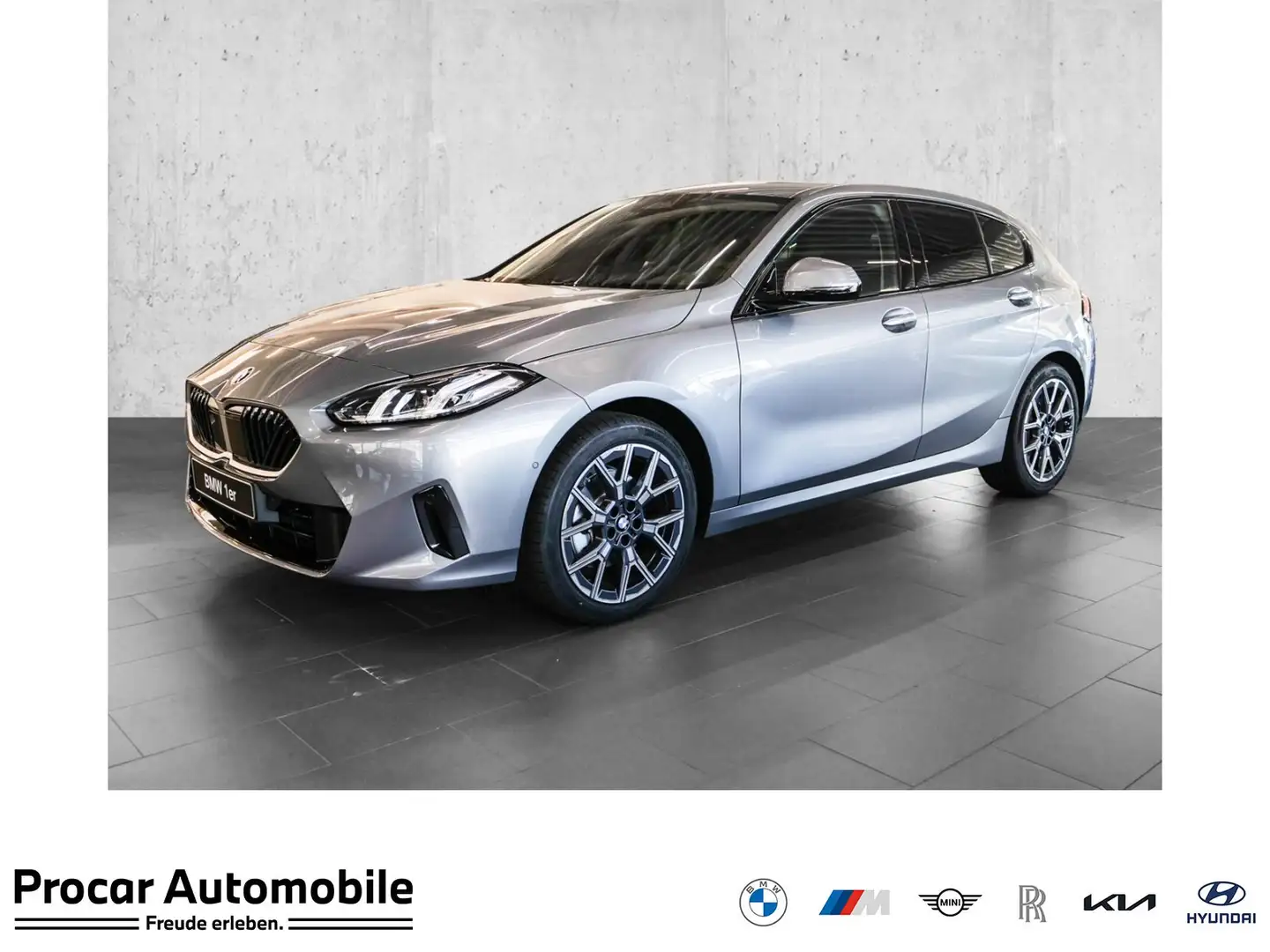 BMW 120 RFK NAVI LED PDC V+H DAB Parkass. Tempomat Gris - 1