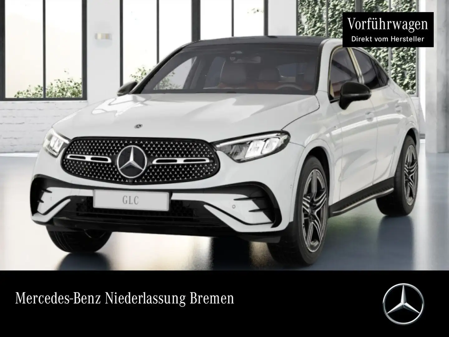 Mercedes-Benz GLC 300 e 4M AMG+NIGHT+PANO+360+LED+BURMESTER+TOTW Weiß - 1