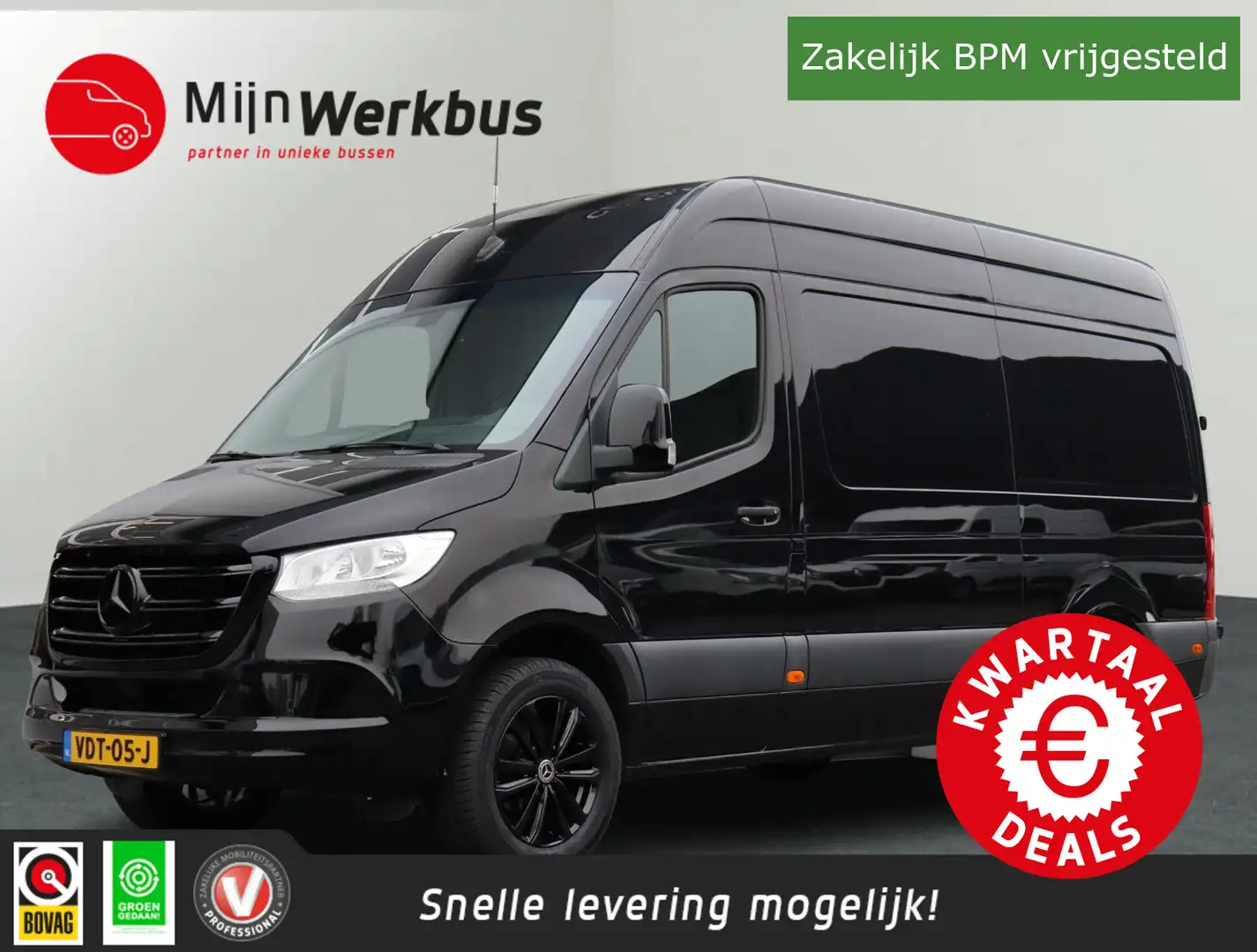 Mercedes-Benz Sprinter 316 2.2 CDI L2H2 EURO VI-D Automaat 163pk Trekhaak Noir - 1