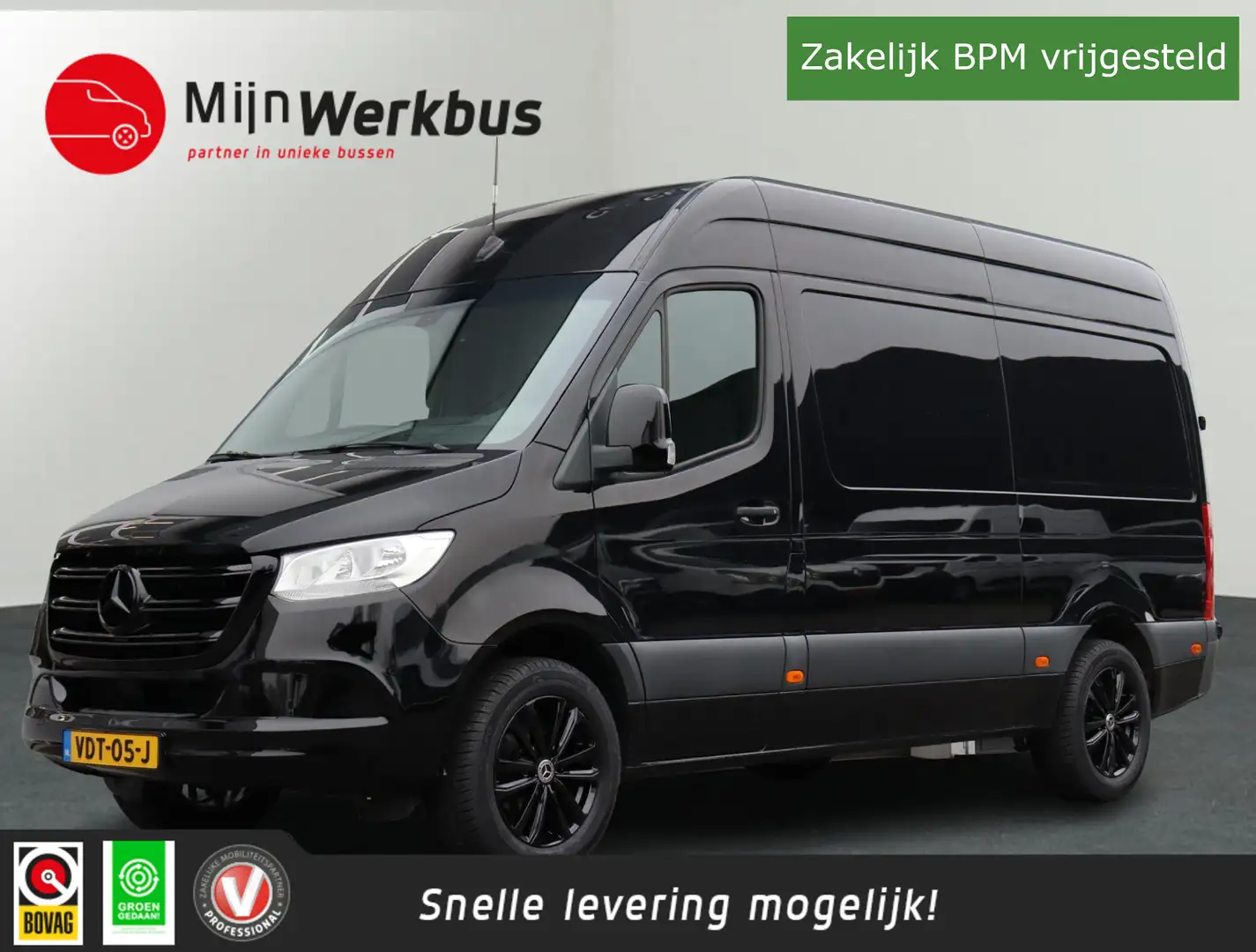 Mercedes-Benz Sprinter 316 2.2 CDI L2H2 EURO VI-D Automaat 163pk Trekhaak Zwart - 1