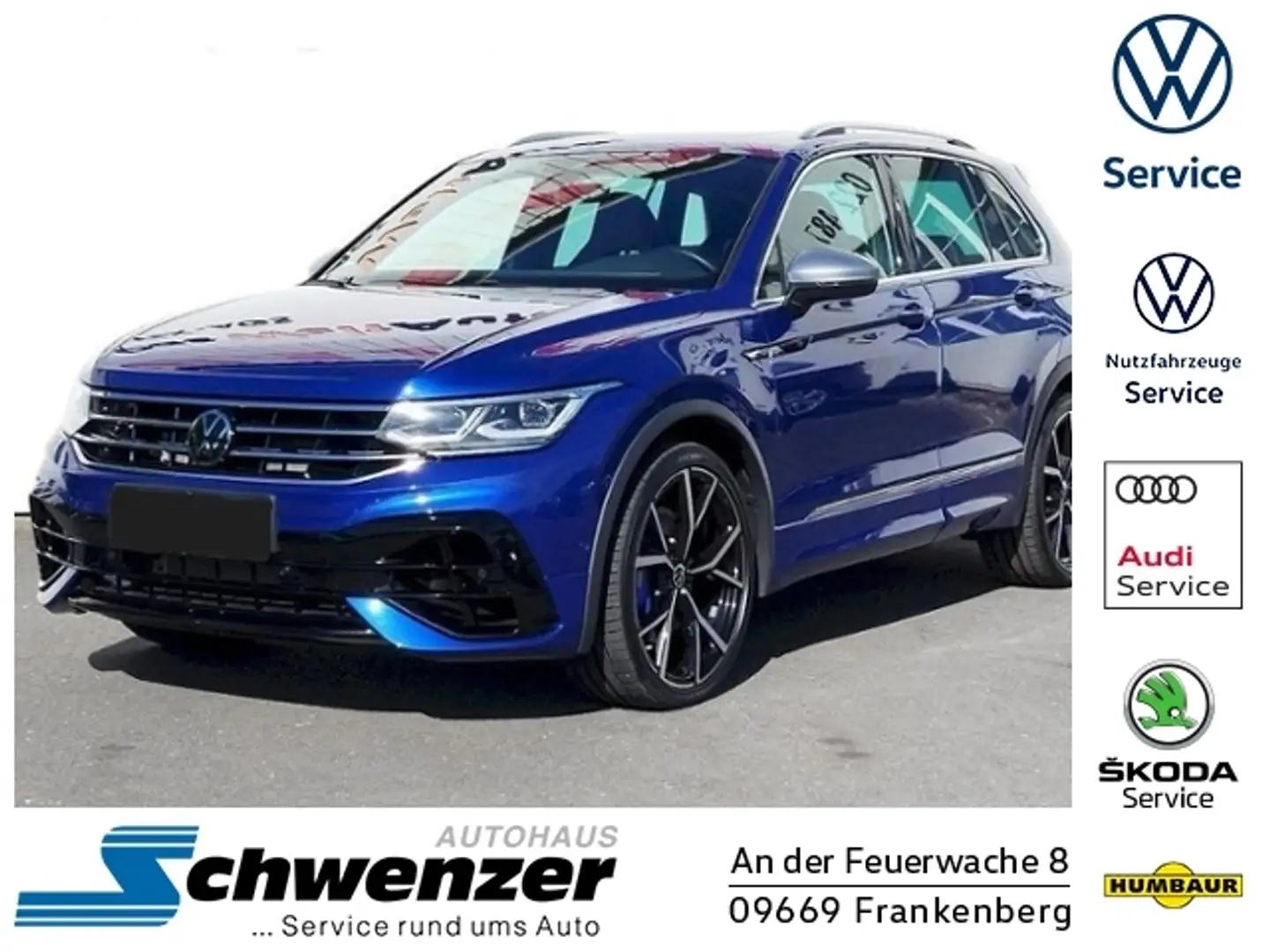 Volkswagen Tiguan R 4Motion LED NAVI AHZV ACC SHZ PANO KLIMA ALU Bleu - 1