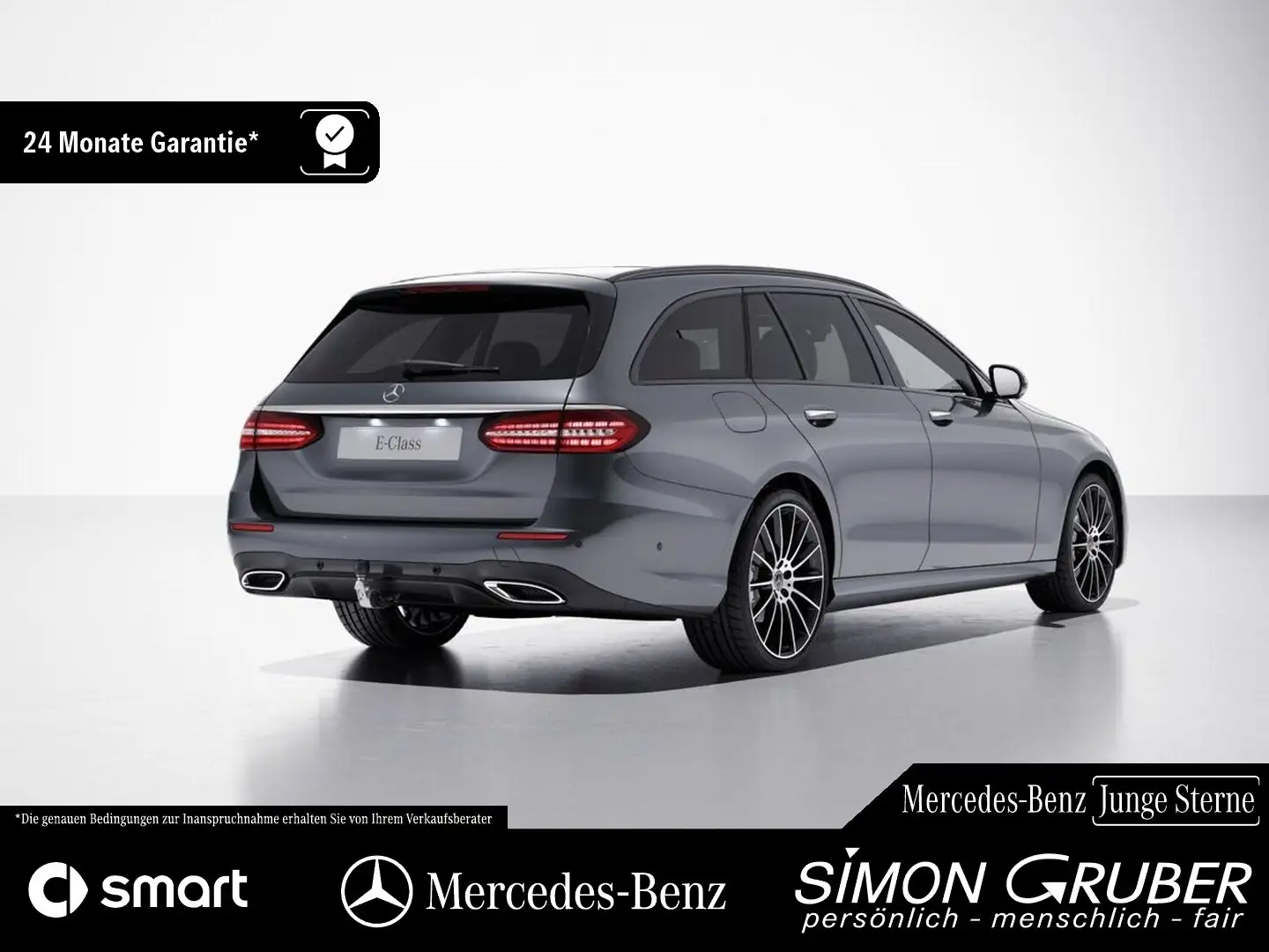 Mercedes-Benz E 300 Td 4M AMG Pano Burm HUD Distronic AHK Grau - 2