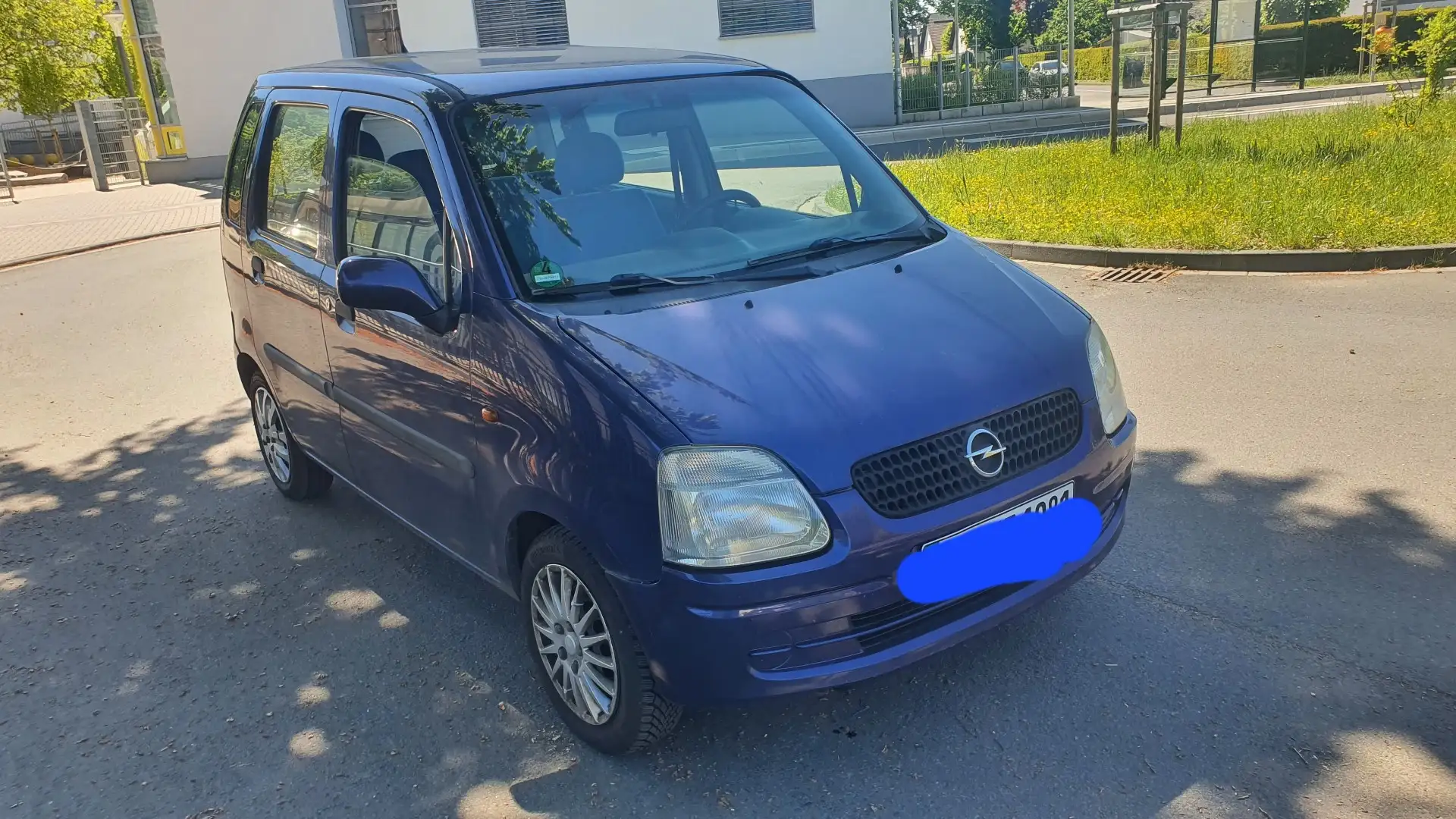 Opel Agila 1.2 16 V TÜV 03-2027 Bleu - 1