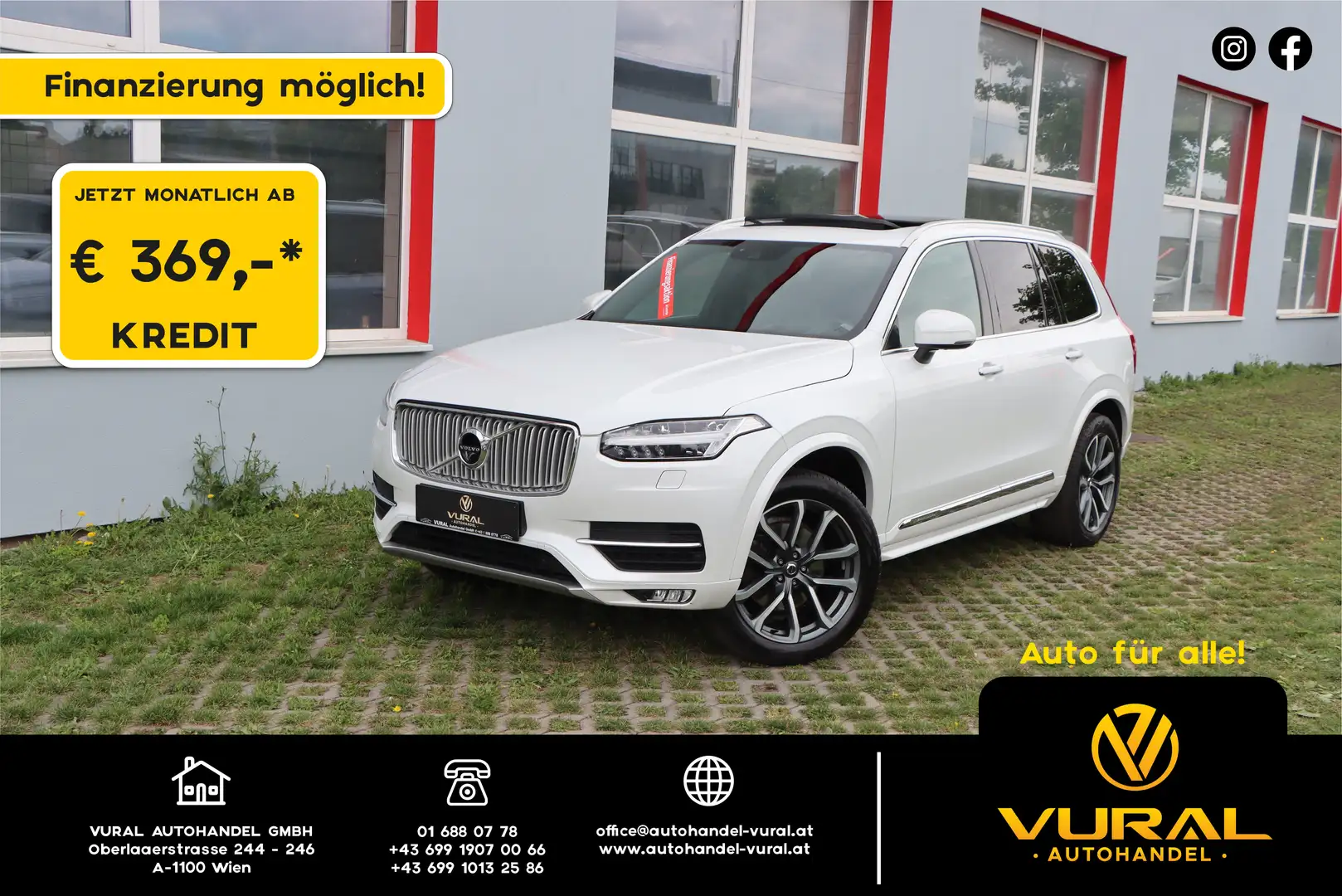 Volvo XC90 Inscription AWD|Head-up|Schiebe-/Hebedach 7-Sitzer Weiß - 1