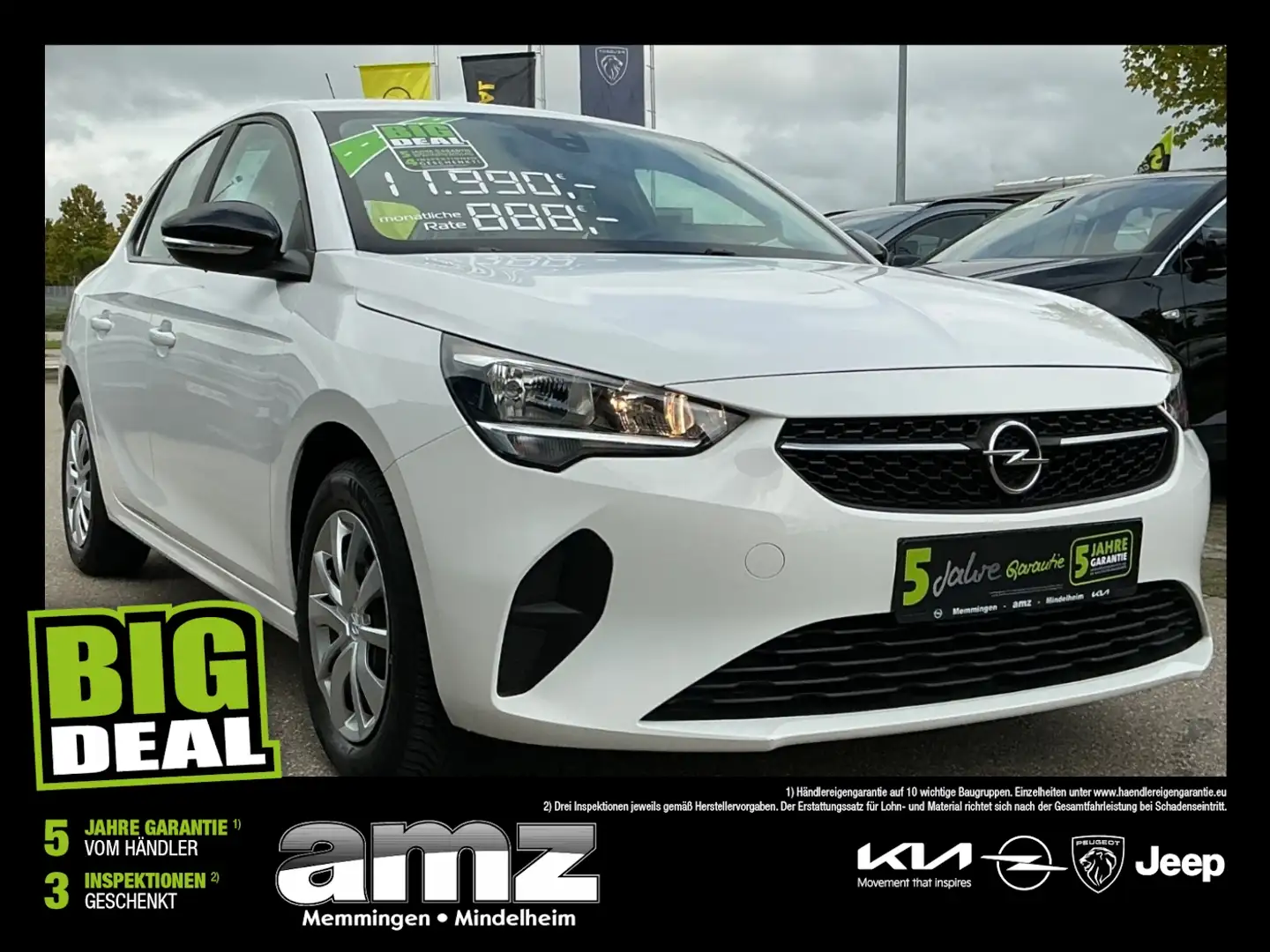 Opel Corsa 1.2 Edition Bluetooth,Servolenkung Weiß - 1