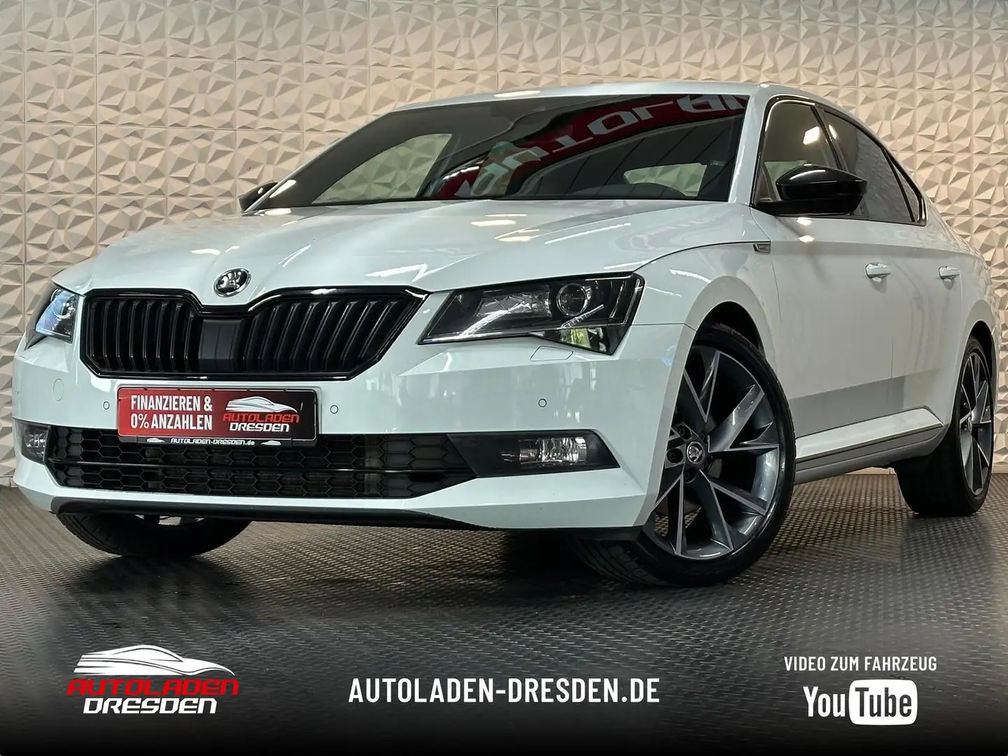 Skoda Superb 2.0TDI SPORTLINE BLACK ACC#CAM#NAVI#SHZ Weiß - 1