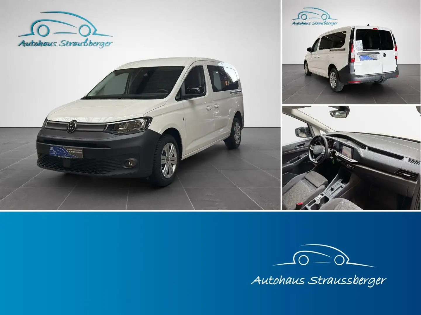 Volkswagen Caddy Maxi SHZ Standh. RFK FK AHK Touch Navi Weiß - 1