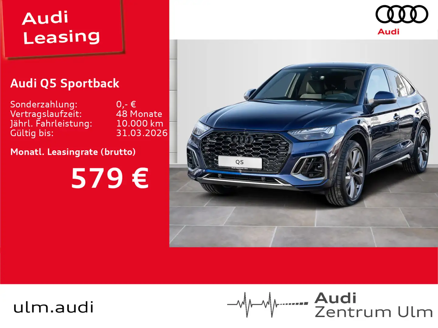 Audi Q5 S-Line sport edition 40 TDI qu LUFT Blau - 1