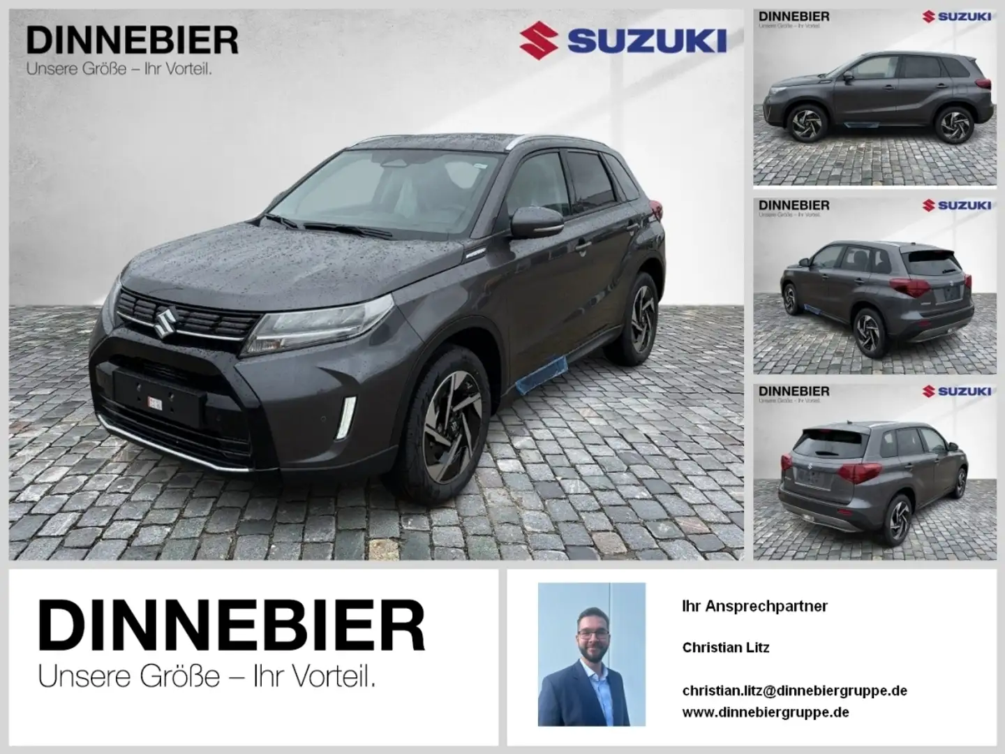 Suzuki Vitara 1.5 COMFORT+ AGS Klima+Navi+LED+PDC Gris - 1