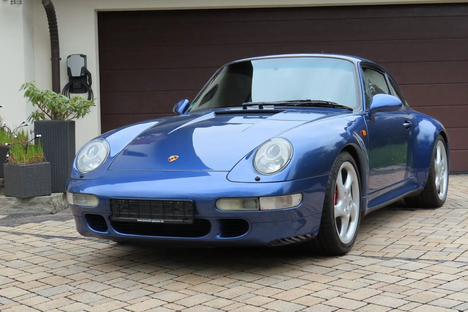 Porsche 993 Carrera 4S deutsch unfallfrei 2.Hd. Azul - 2