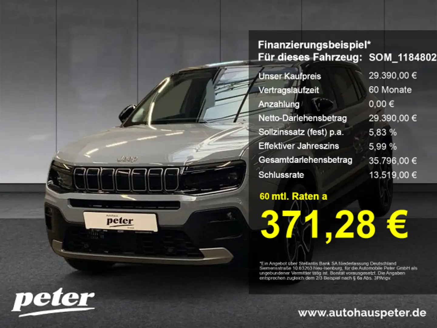 Jeep Avenger Avenger e-Hybrid MY25 Summit 1.2l T3 48V FWD 81kW Šedá - 1