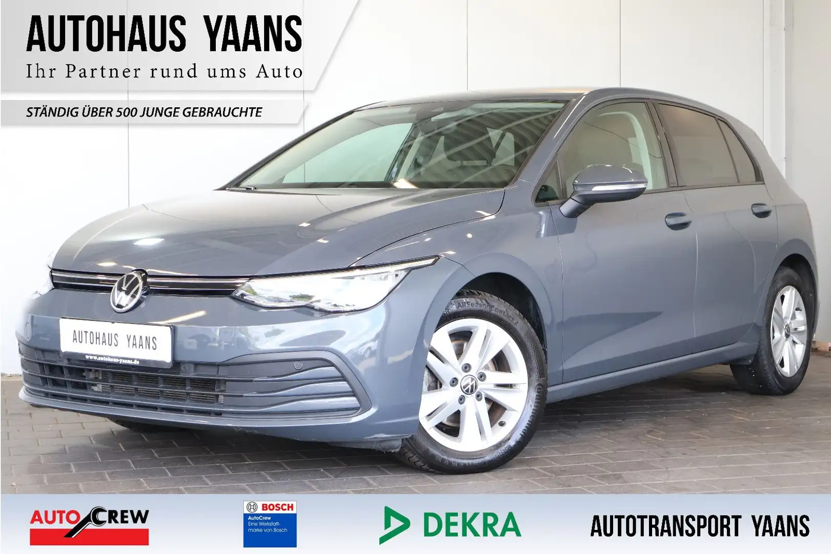 Volkswagen Golf VIII 2.0 TDI Life AID+ACC+LANE+LED Gris - 1