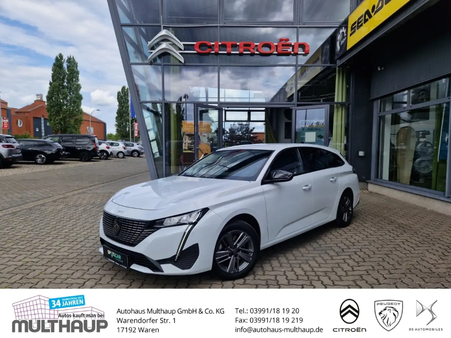Peugeot 308 SW Allure PureTech 130 LED 360 Kamera SHZ Wit - 1