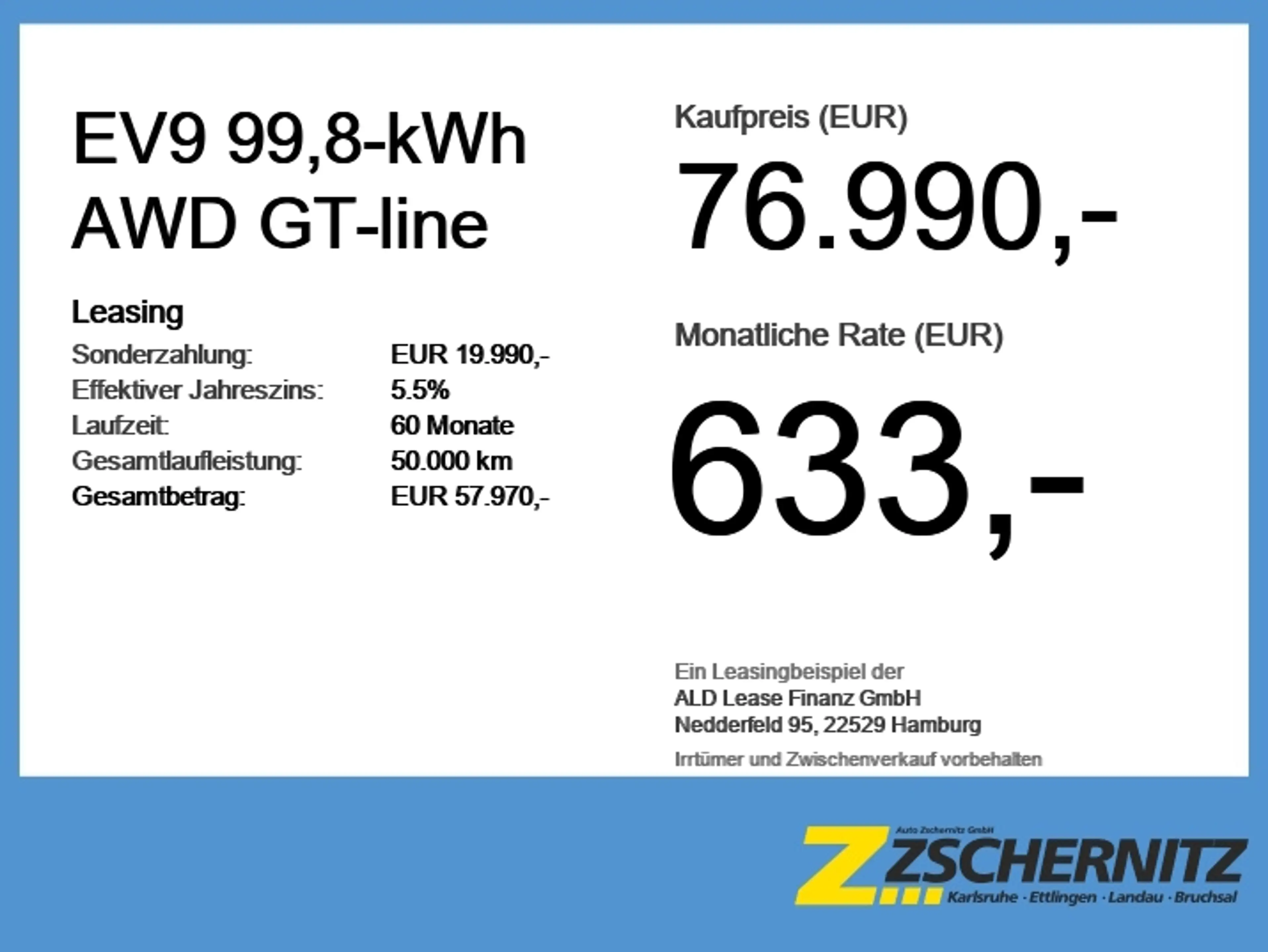 Kia EV9 99,8-kWh AWD GT-line *Panorama*6-Sitzer* — photo 6