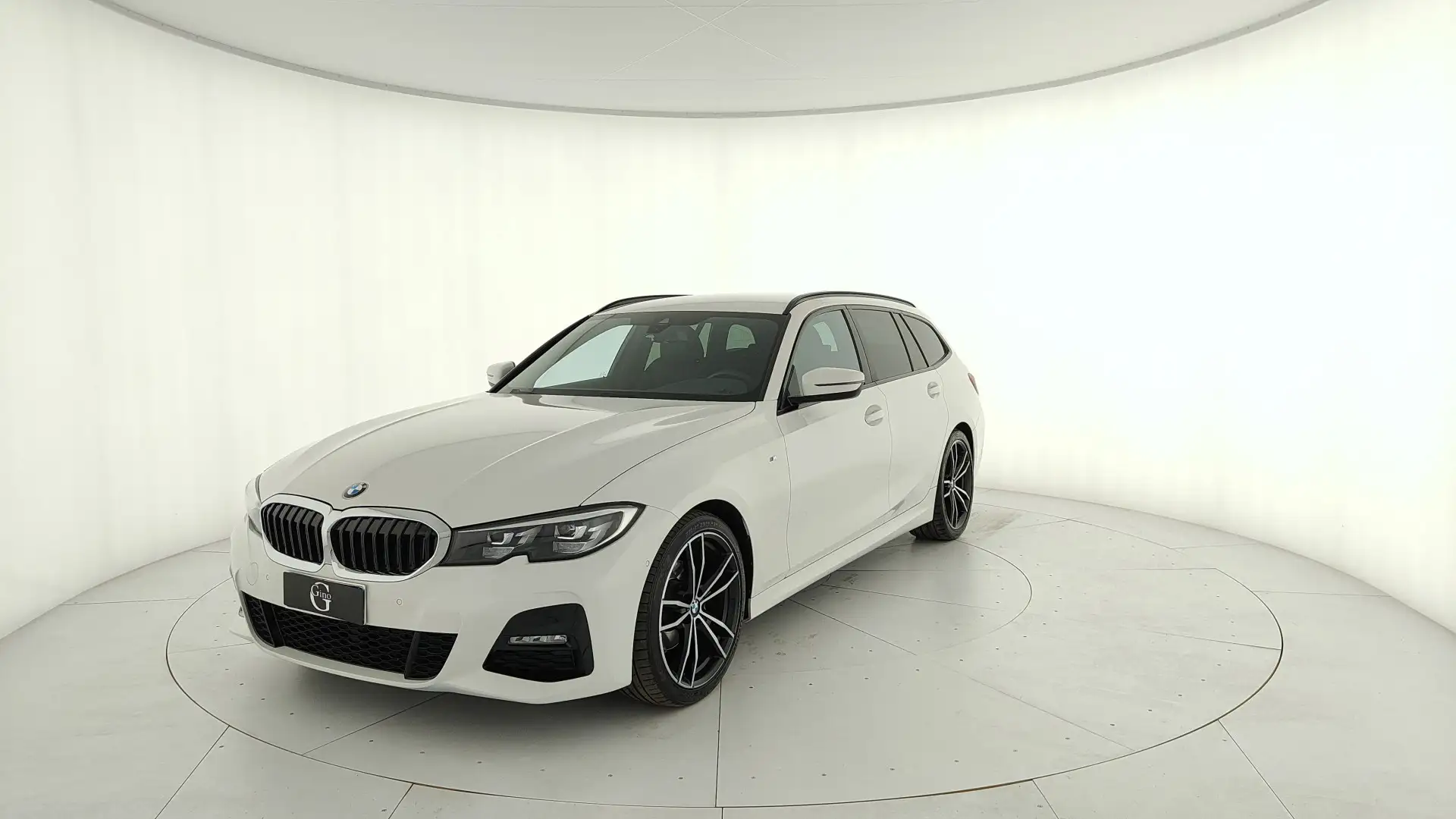 BMW 320 d Touring mhev 48V Msport auto Bianco - 1
