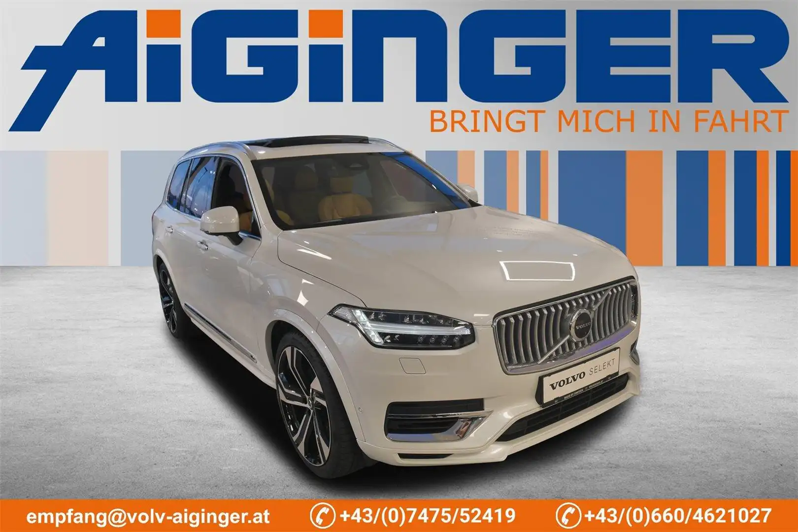 Volvo XC90 T8 AWD Geartr. Ultimate Bright 7-Sitzer Blanc - 1