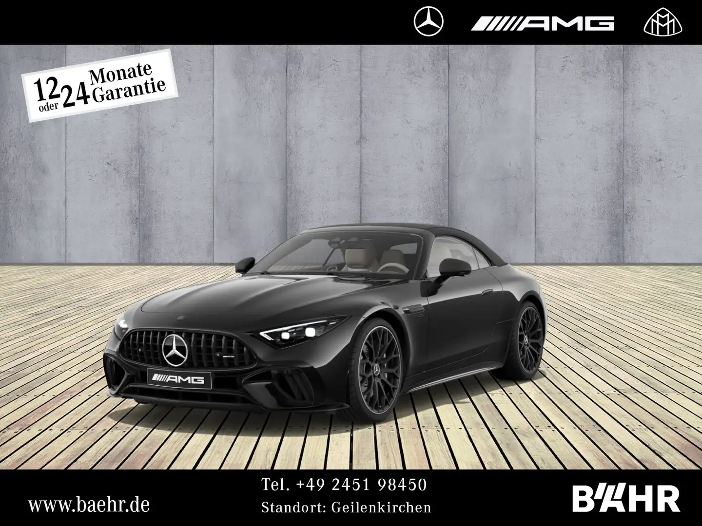 Mercedes-Benz SL 63 AMG SL 63 AMG 4M+ Night/Bumester/360°/Head-Up/LMR21" Schwarz - 1