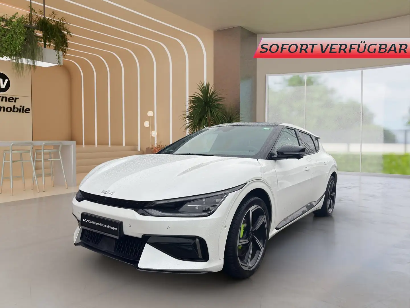 Kia EV6 Elektro 77,4 kWh GT 4WD Schiebedach Bílá - 1