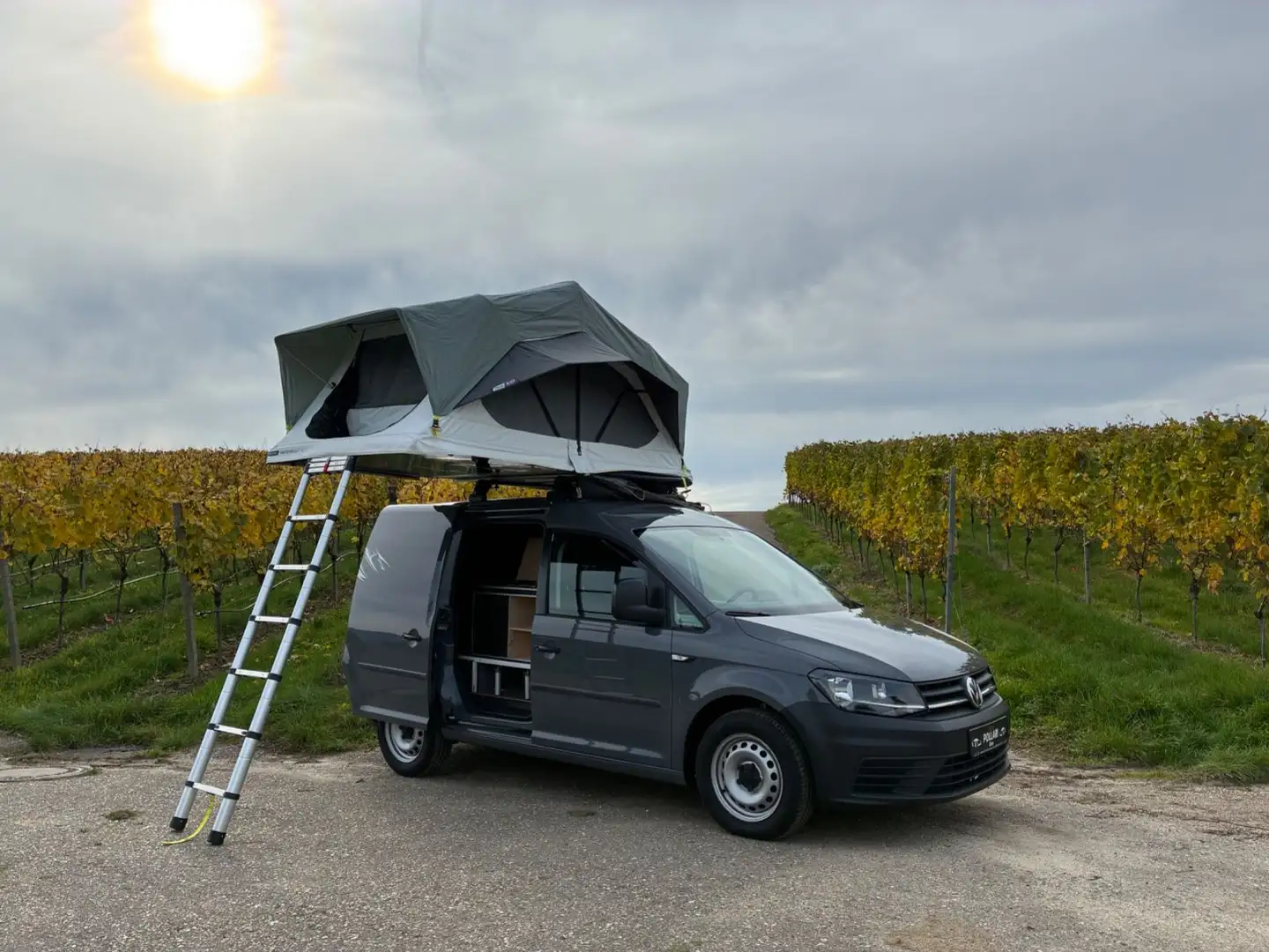 Volkswagen Caddy Camping/Zelt/Küche/2Fahrradstellp/1Hand/ Grau - 2