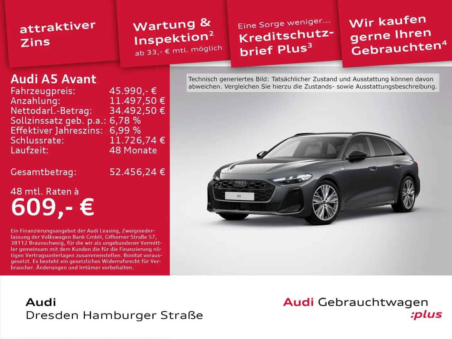 Audi A5 TFSI 150 kW S tronic Grau - 1