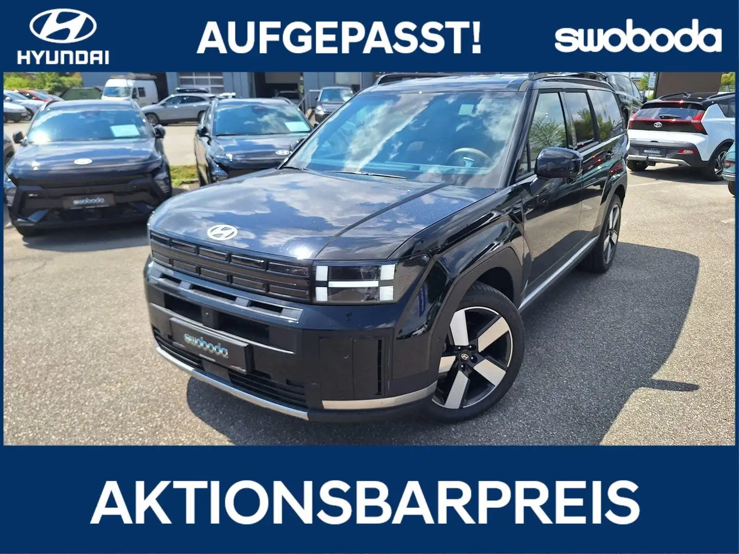 Hyundai SANTA FE Santa Fe Prestige Line 1.6 T-GDI PHEV 4WD BARPREIS Schwarz - 1
