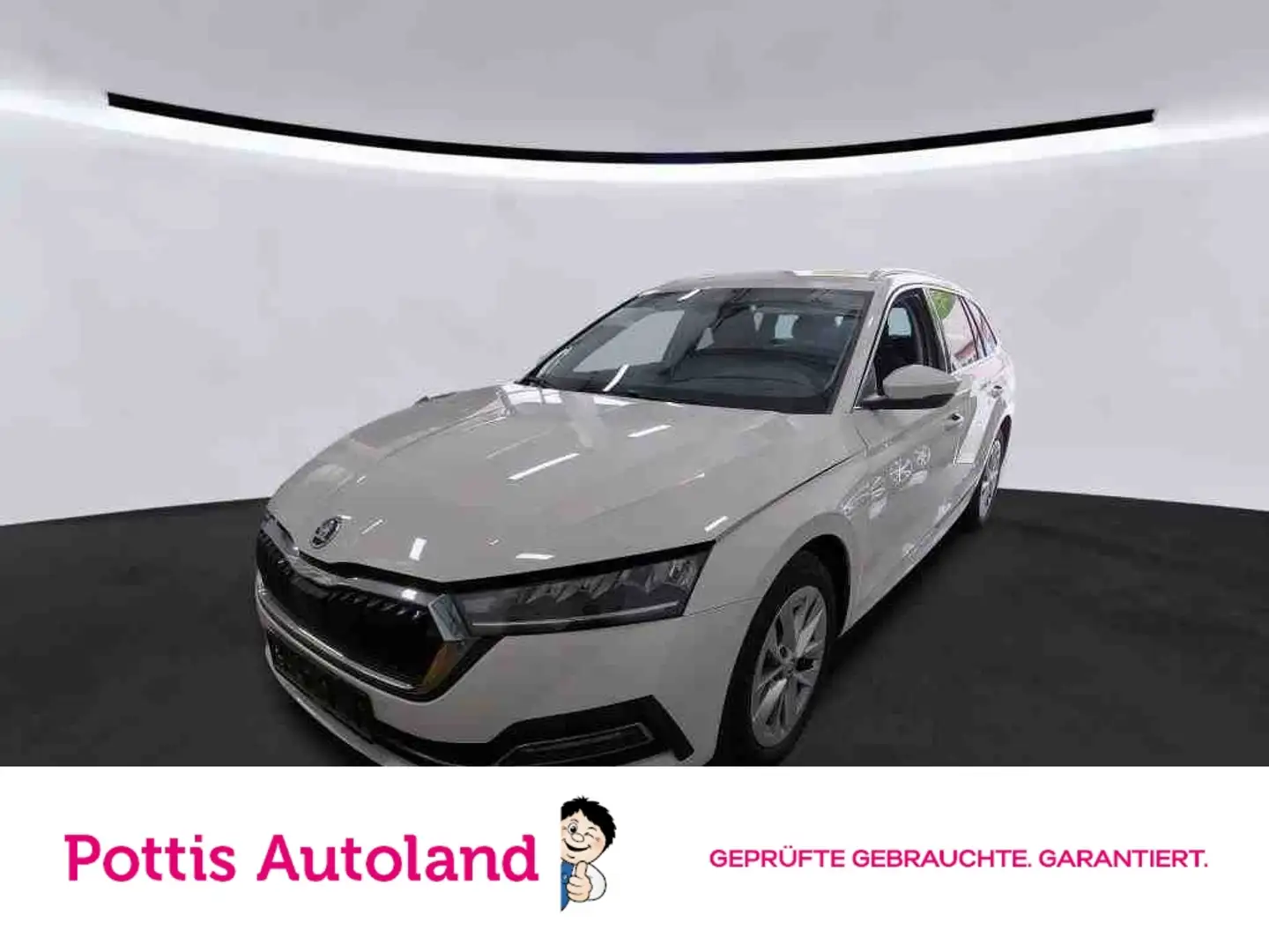 Skoda Octavia Combi 2.0 TDI STYLE AHK NAVI LED SITZHZG Weiß - 1