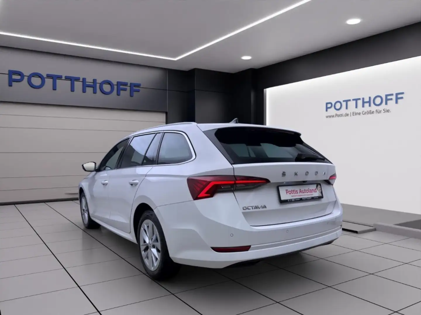 Skoda Octavia Combi 2.0 TDI STYLE AHK NAVI LED SITZHZG Weiß - 2