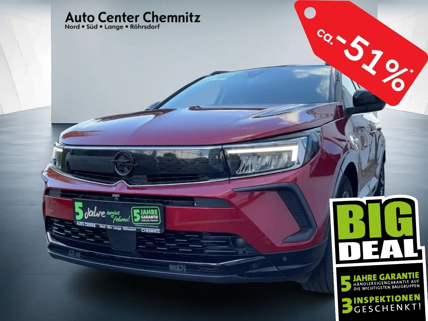 Opel Grandland AT8 GS Line LED/Alcantara/Ergo/Navi/360 Rot - 1