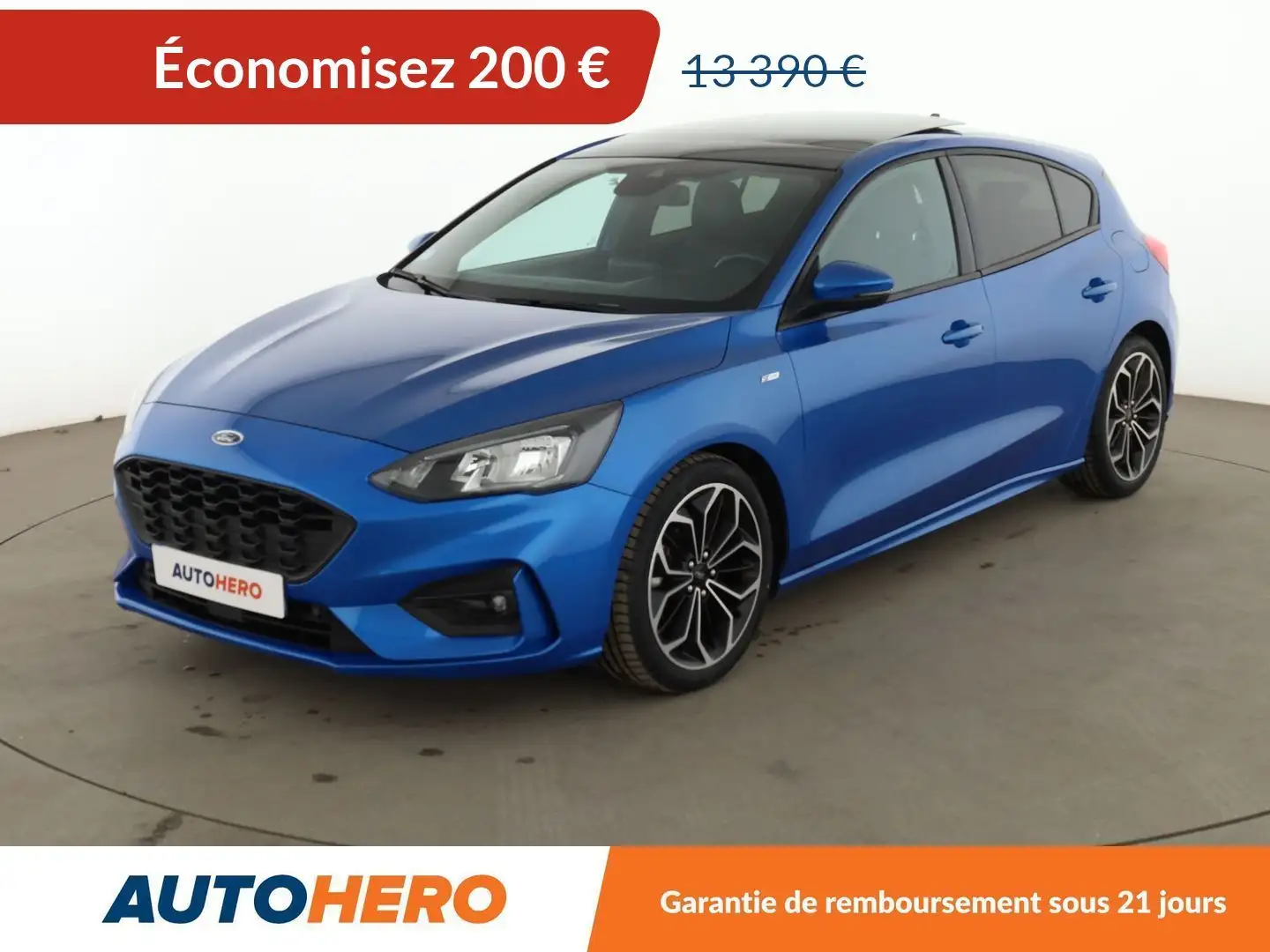 Ford Focus 1.0 EcoBoost ST Line Bleu - 1