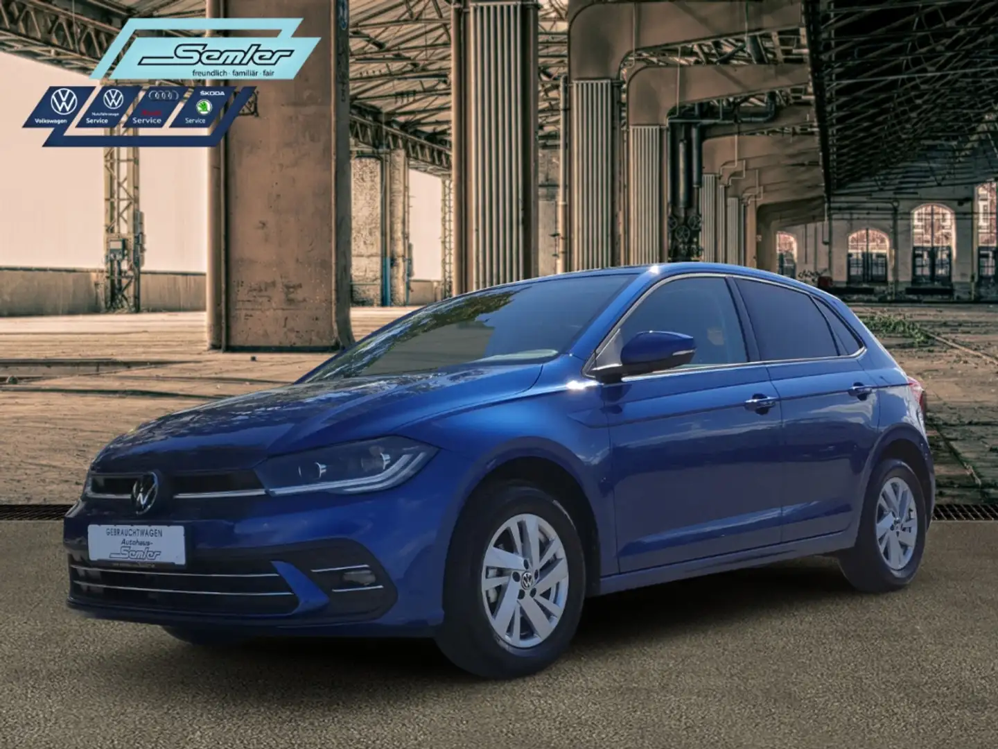 Volkswagen Polo VI Style 1.0 TSI MATRIX ACC V-COCK APP SHZ Blau - 2