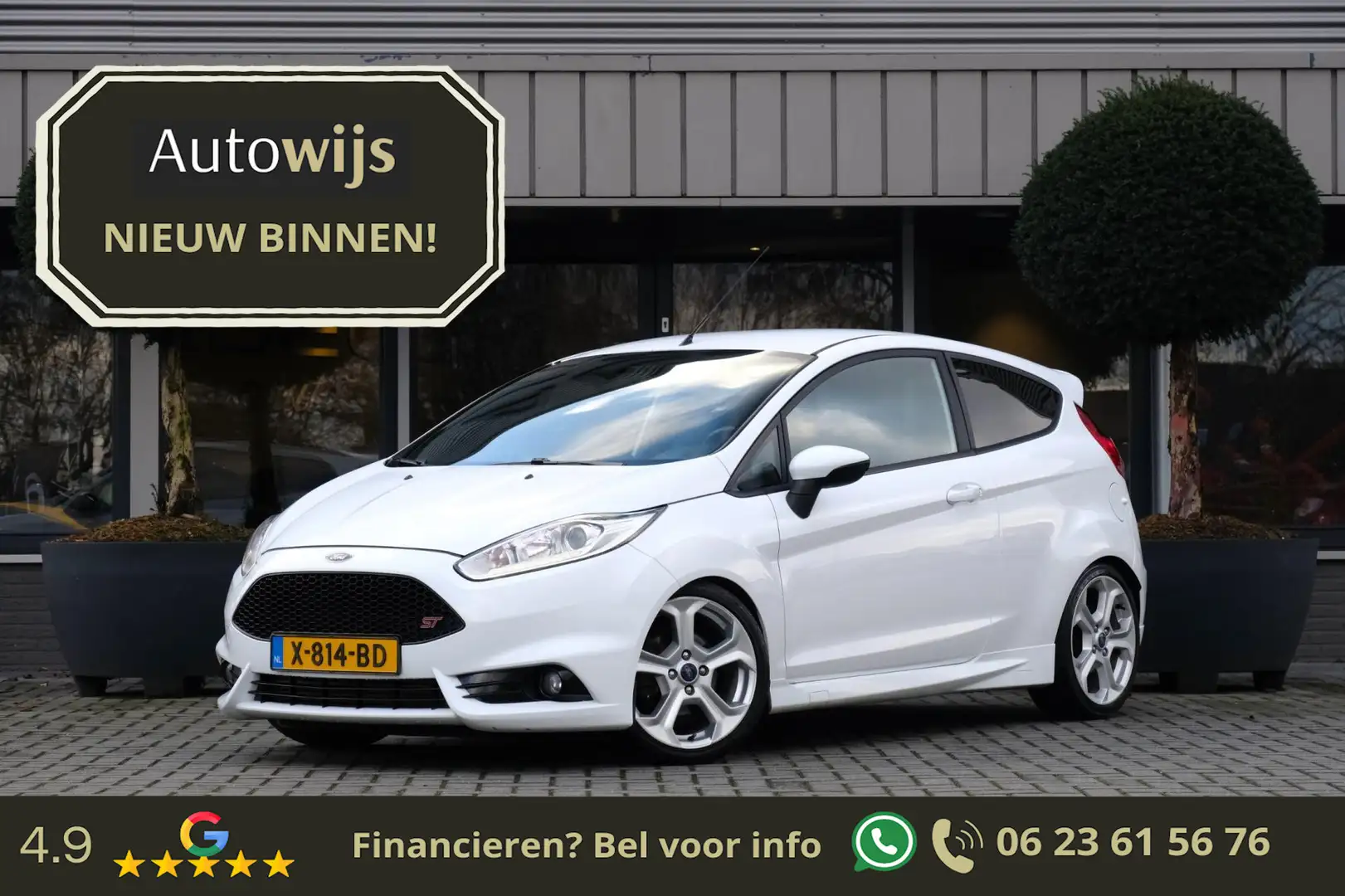 Ford Fiesta 1.6 ST2|Stage1|205PK|Recaro|Netjes Wit - 1