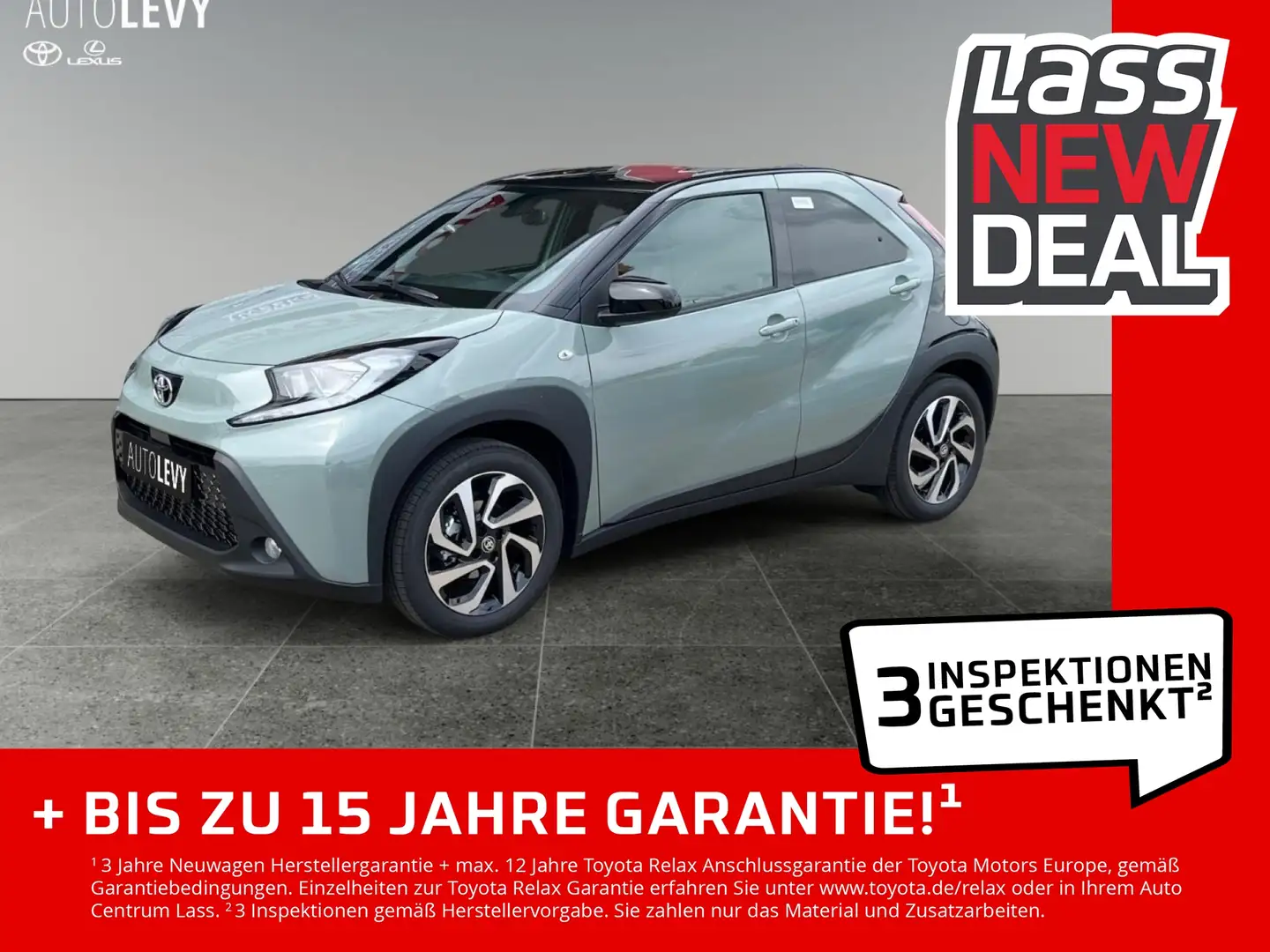 Toyota Aygo X Teamplayer +Rückfahrk.+Sitzheiz.+1,99 % !! Gris - 1
