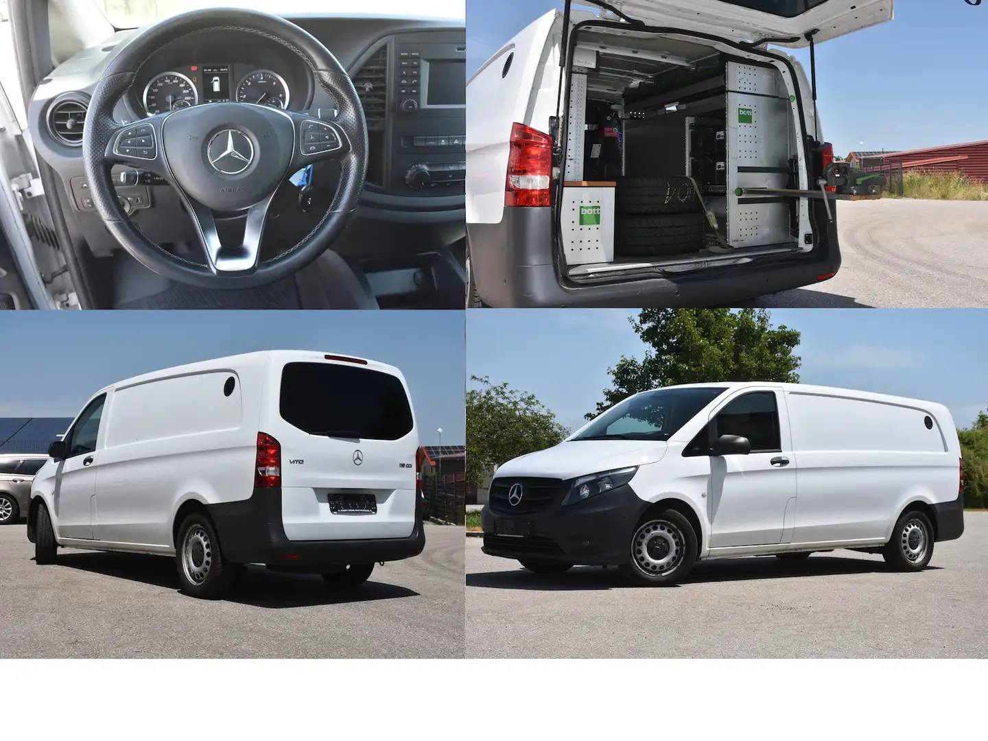 Mercedes-Benz Vito Kasten 119 RWD extralang/AT/Lederlenk/Nav Weiß - 1