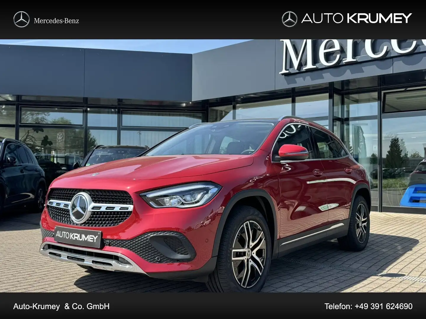 Mercedes-Benz GLA 180 Progressive+Pano.-Dach+LED+Spuras.,Navi Červená - 1