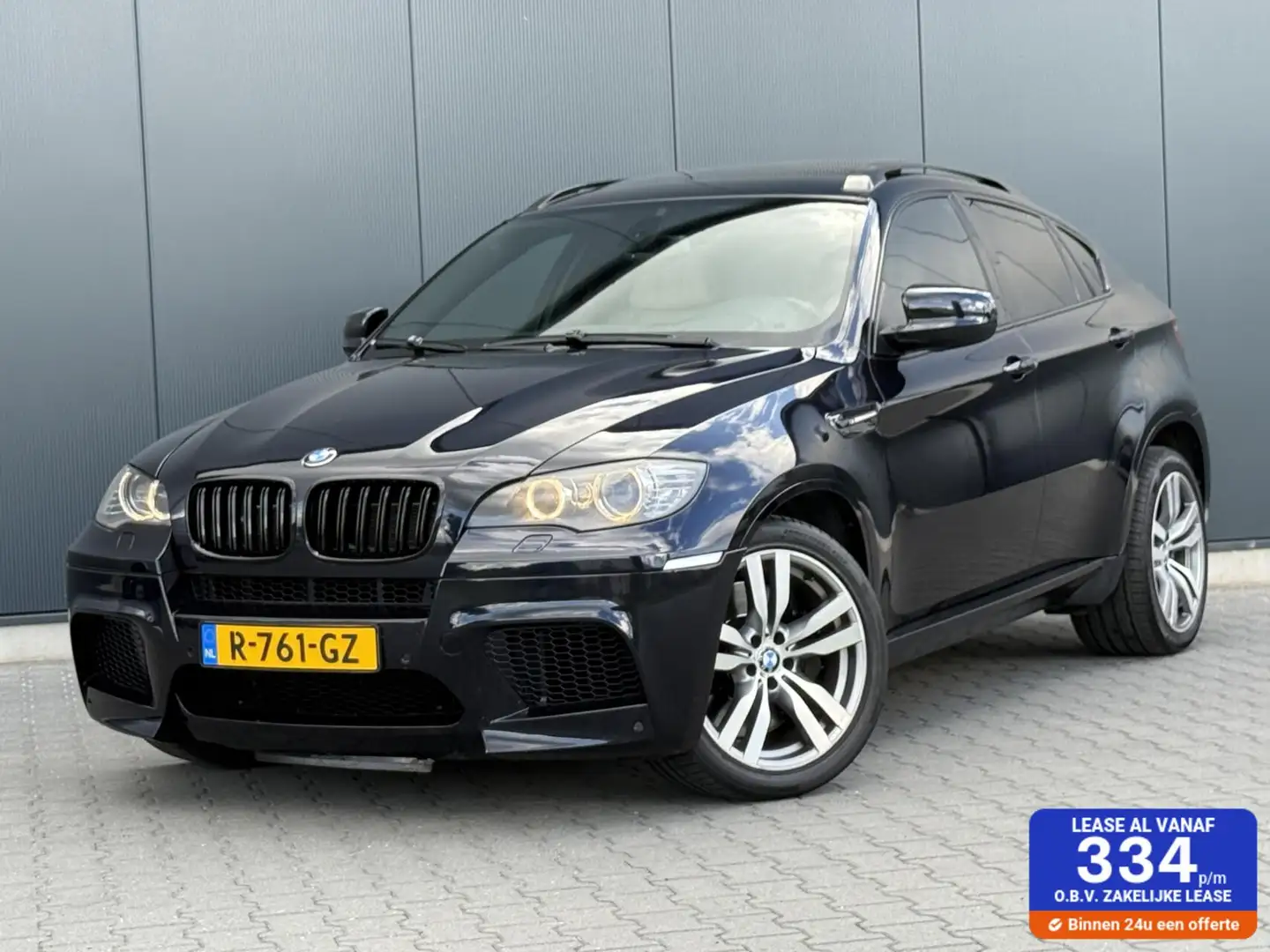 BMW X6 4.4I M 555PK BTW Auto - Schuifdak - Carbon - Leder Blauw - 1