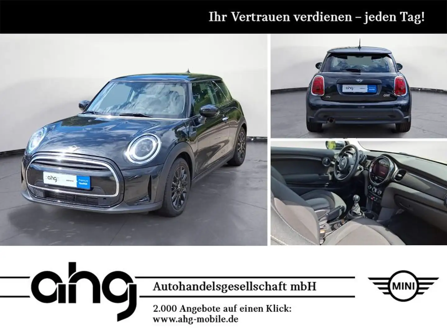 MINI One One 3-Türer Schwarz - 1