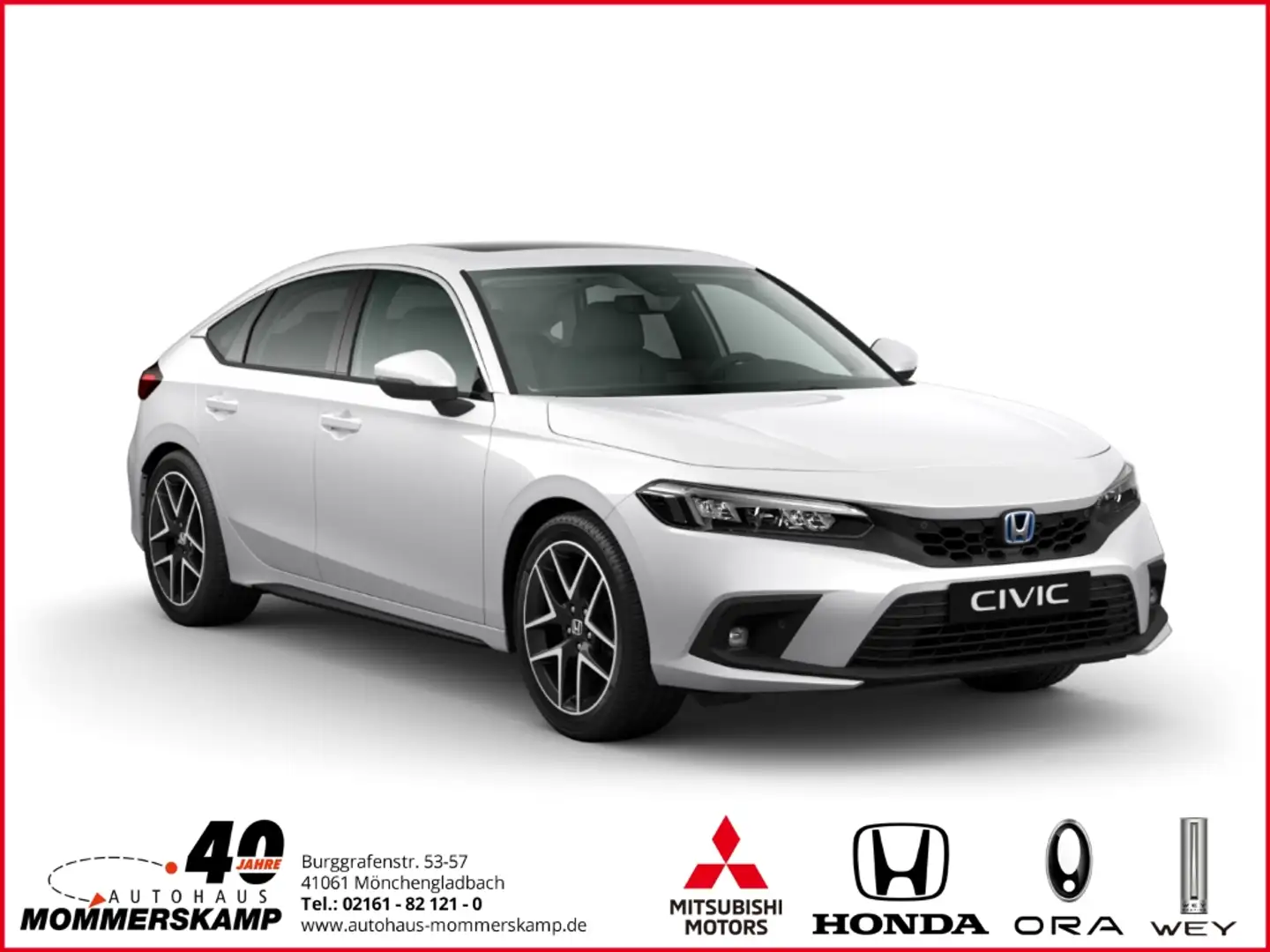 Honda Civic Hybrid e:HEV Advance Leder+Panorama+LED+Navi+e-Sit Gris - 2