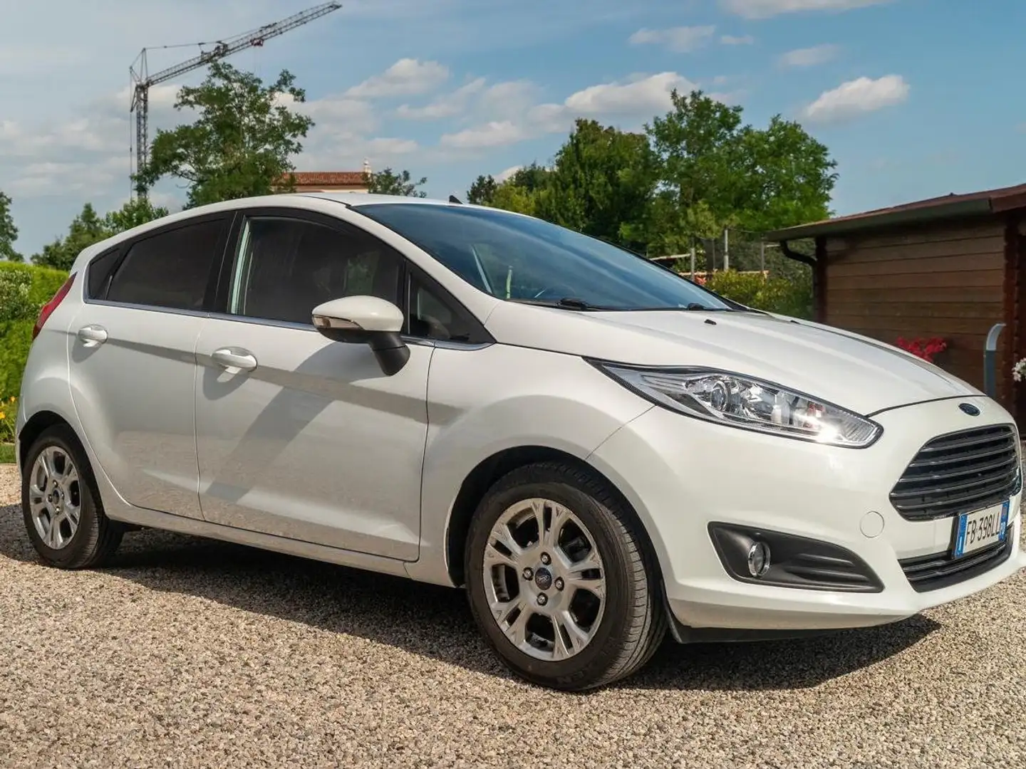 Ford Fiesta Fiesta VI 2015 5p 1.5 tdci Titanium 75cv E6 Blanc - 1