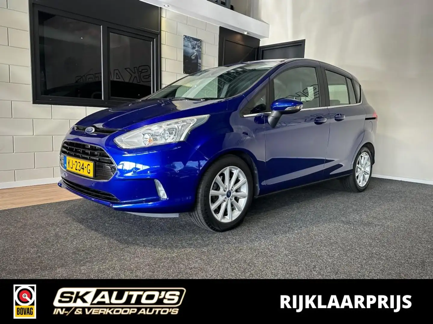 Ford B-Max 1.0 ECOB. TITANIUM l NAVI l TREKHAAK l PDC l STOEL Blauw - 1