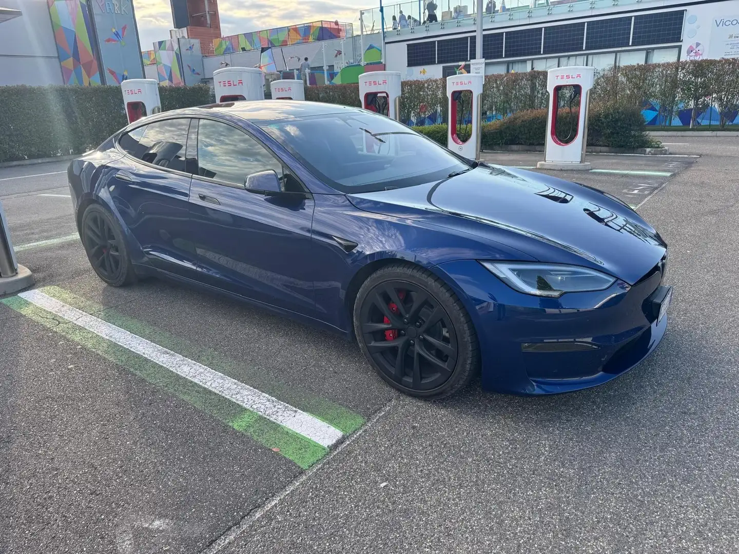Tesla Model S Plaid awd 1020cv Supercharged Gratuiti!!! Albastru - 1