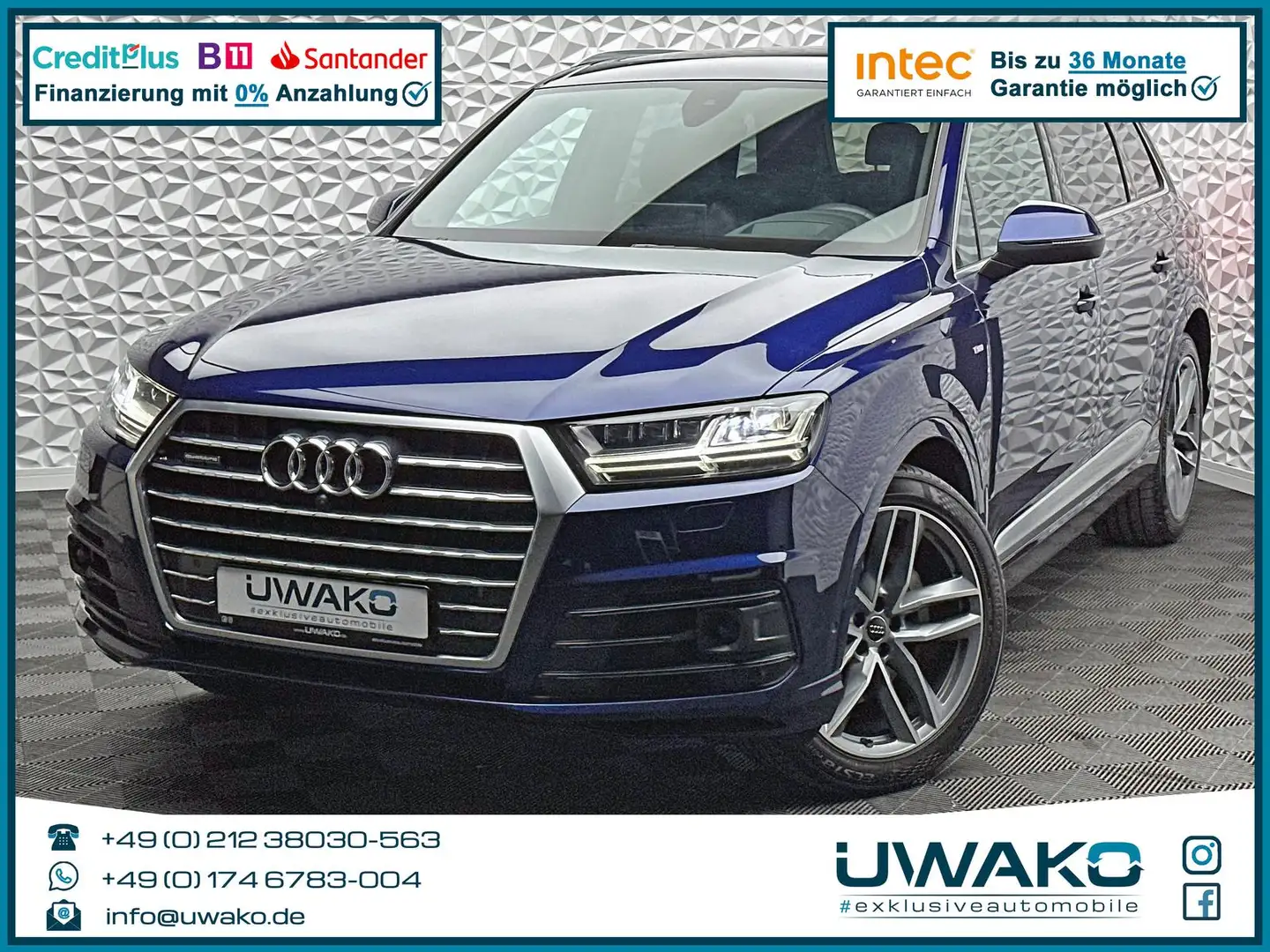 Audi Q7 50 TDI S-LINE PLUS/MATRIX/ACC/LUFT/STHZ/NIGHT Gris - 1