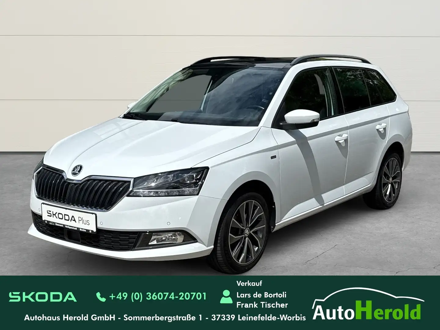 Skoda Fabia Combi Best of Drive 125 1.0l TSI+WKR+LED+ACC+NAVI Weiß - 1