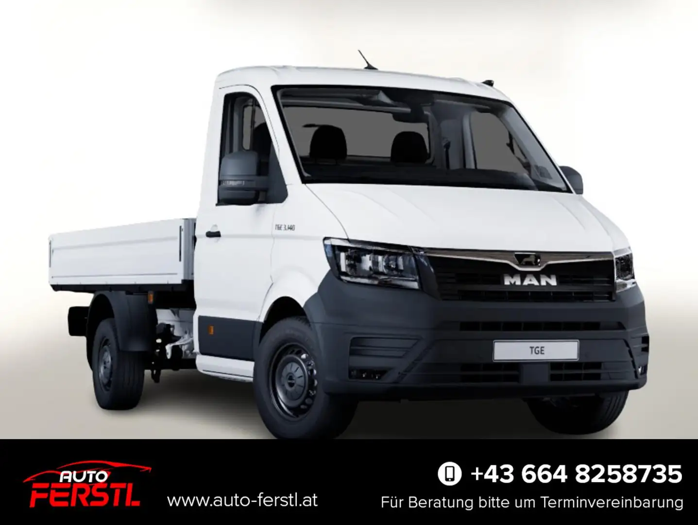 MAN TGE Pritsche 2.0 TDI 140 Temp PDC SmartL 3-S 103 kW... Weiß - 1